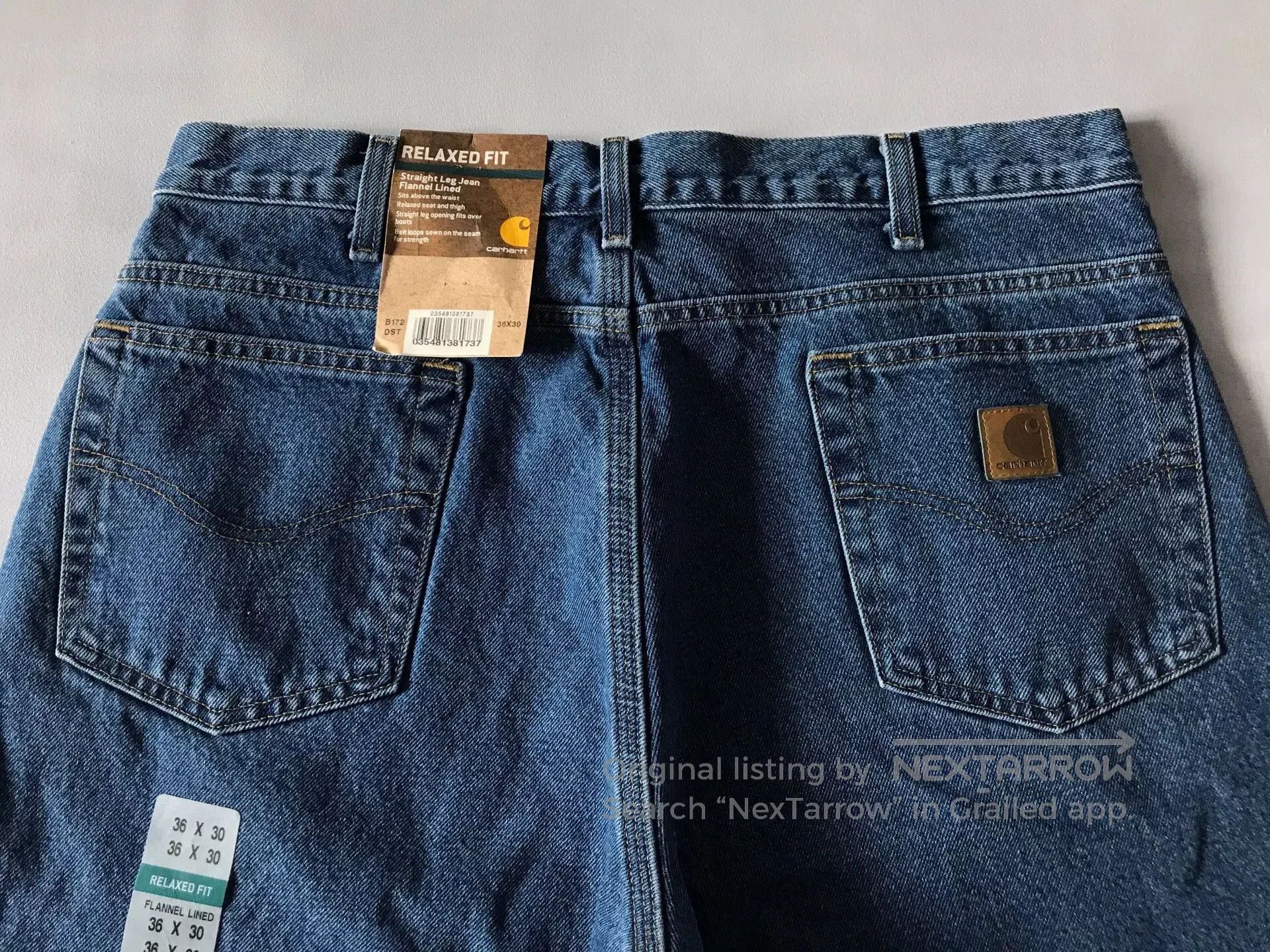 Carhartt Carhartt B172 Flannel Lined Jeans. Size US 36 / EU 52 - 5 Thumbnail