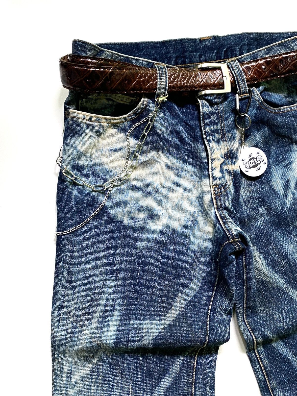 Japanese Brand SICK💰 Uknown made in japan Flare jeans Size US 30 / EU 46 - 8 Thumbnail