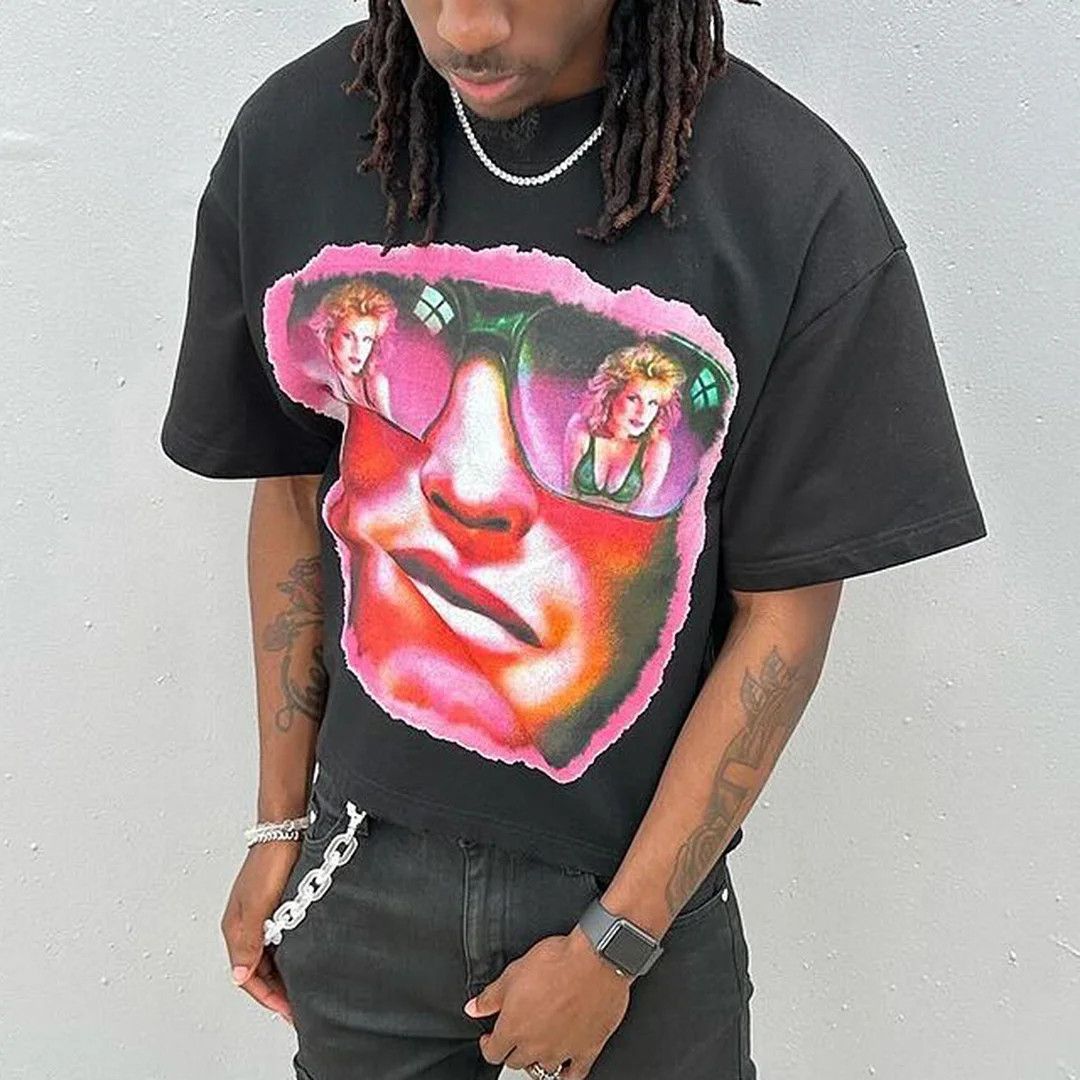 Vintage Behind The Shade Design Printed Tshirt Size US S / EU 44-46 / 1 - 2 Thumbnail