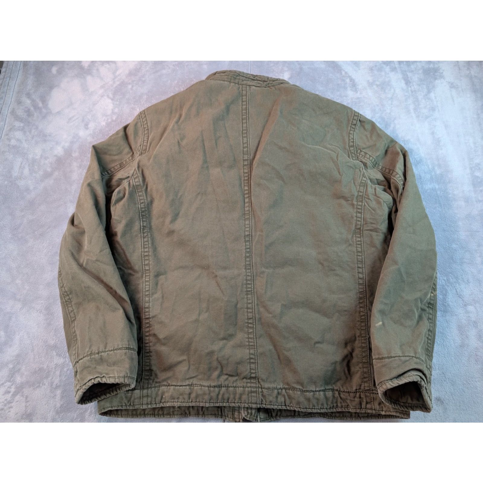 American Eagle Outfitters American Eagle Outfitters Jacket Canvas Plaid Lined Green Mens Regular Size L Winter Fashion Bomber Jacket Coat Size US L / EU 52-54 / 3 - 7 Thumbnail