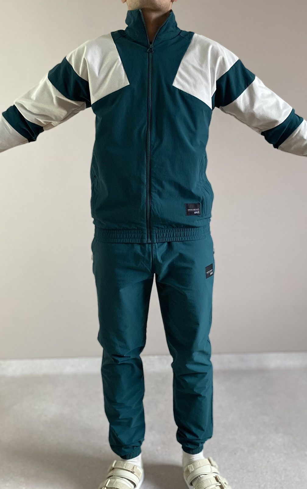 Adidas S XS Adidas Equipment EQT Bold Nylon Tracksuit Jacket Pants Size 38R - 7 Thumbnail