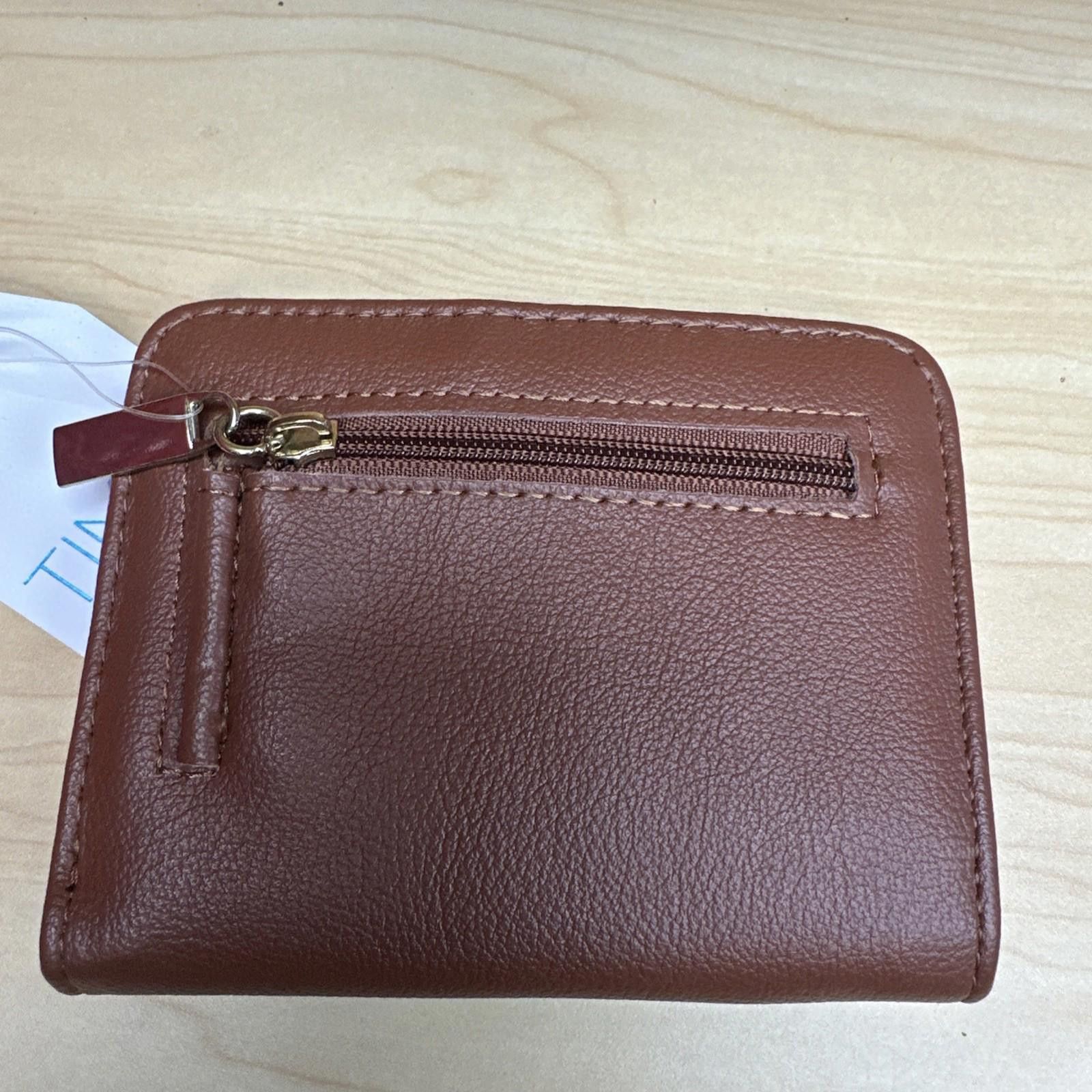 Other Time And Tru Brown faux Leather Twofold Wallet New Size ONE SIZE - 2 Thumbnail