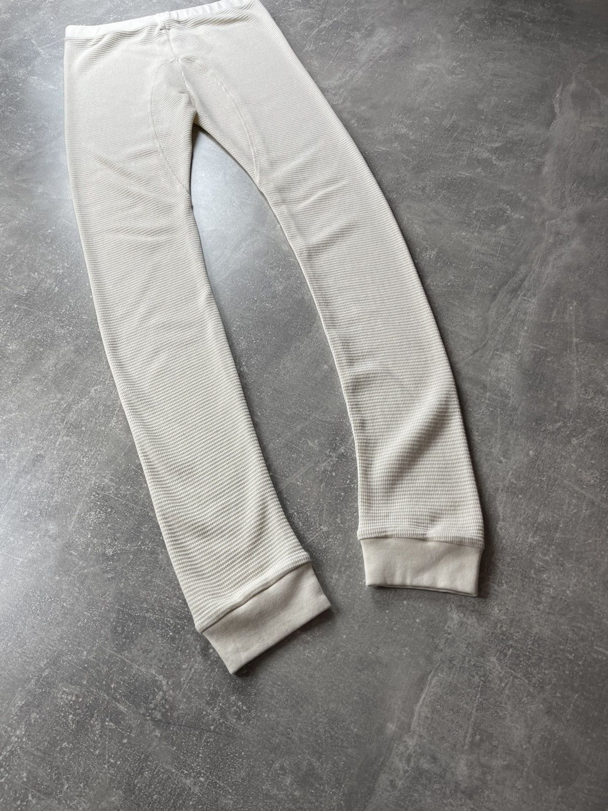 Off-White Off White Ribbed Cotton Thermal Long Johns Ivory Size L Size US 36 / EU 52 - 7 Thumbnail