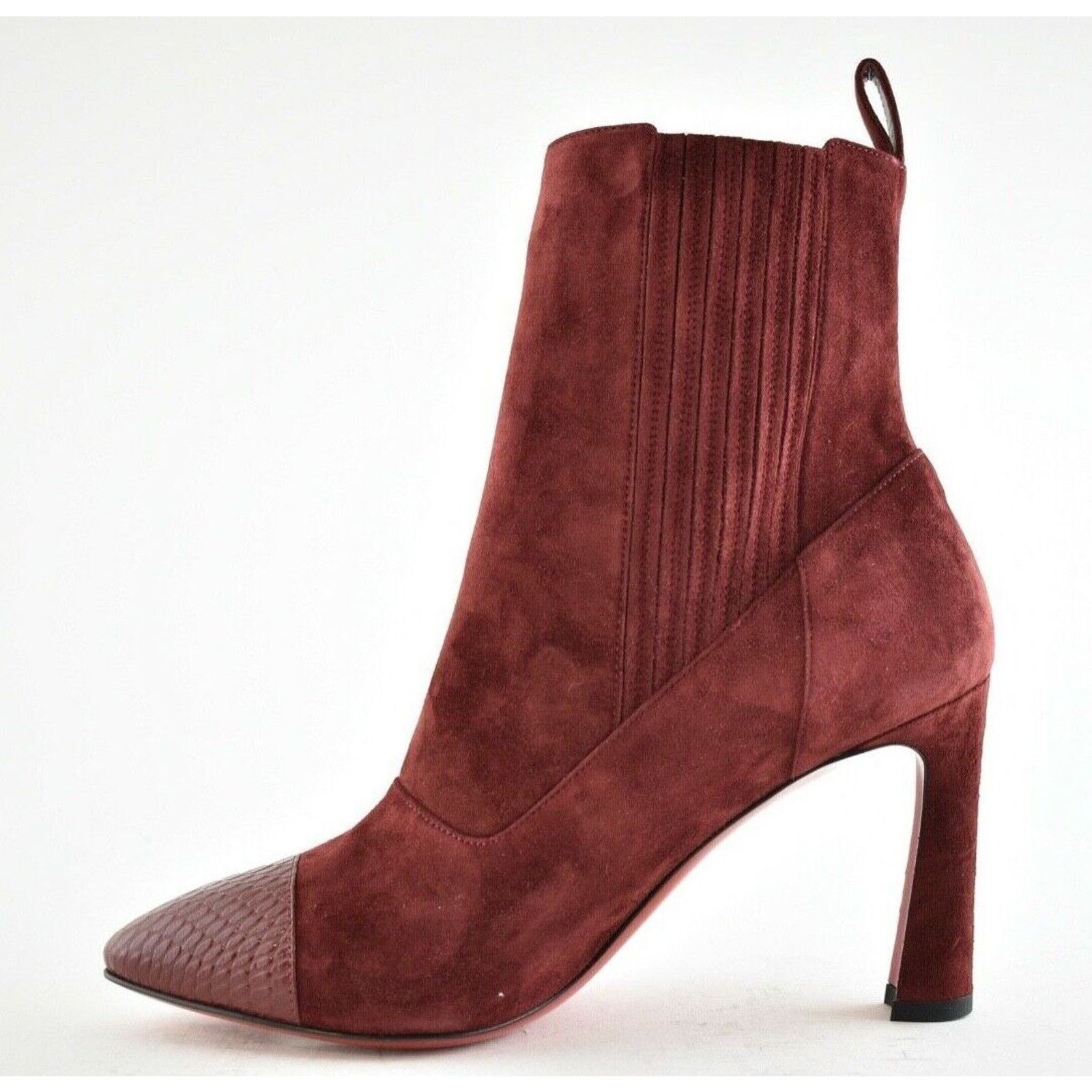 Christian Louboutin Christian Louboutin Me In The 90S 85 Tanin Red Suede Short Size US 6.5 / IT 36.5 - 5 Thumbnail