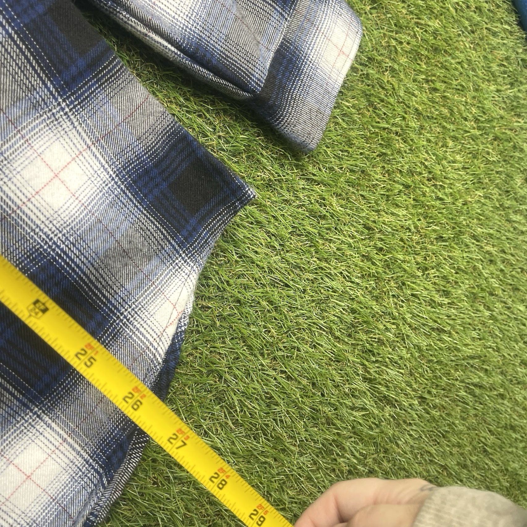 Vintage Dixxon Shirt Mens L Long Sleeve Plaid Button-Down Collared Blue White Flannel The Deadeye Size US L / EU 52-54 / 3 - 4 Thumbnail