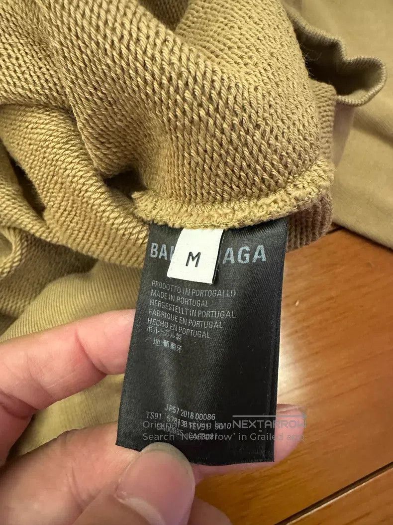 Balenciaga Balenciaga Khaki wheat hoodie Size US M / EU 48-50 / 2 - 3 Thumbnail