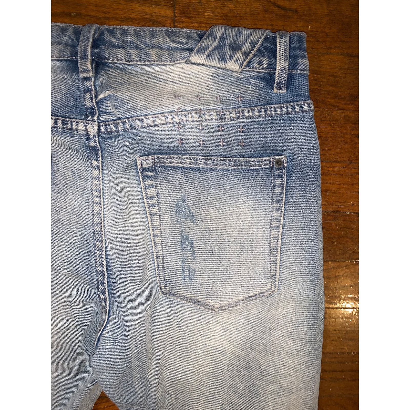 Ksubi KSUBI Chitch Jeans 32 Light Wash Skinny Distressed Size US 32 / EU 48 - 12 Thumbnail