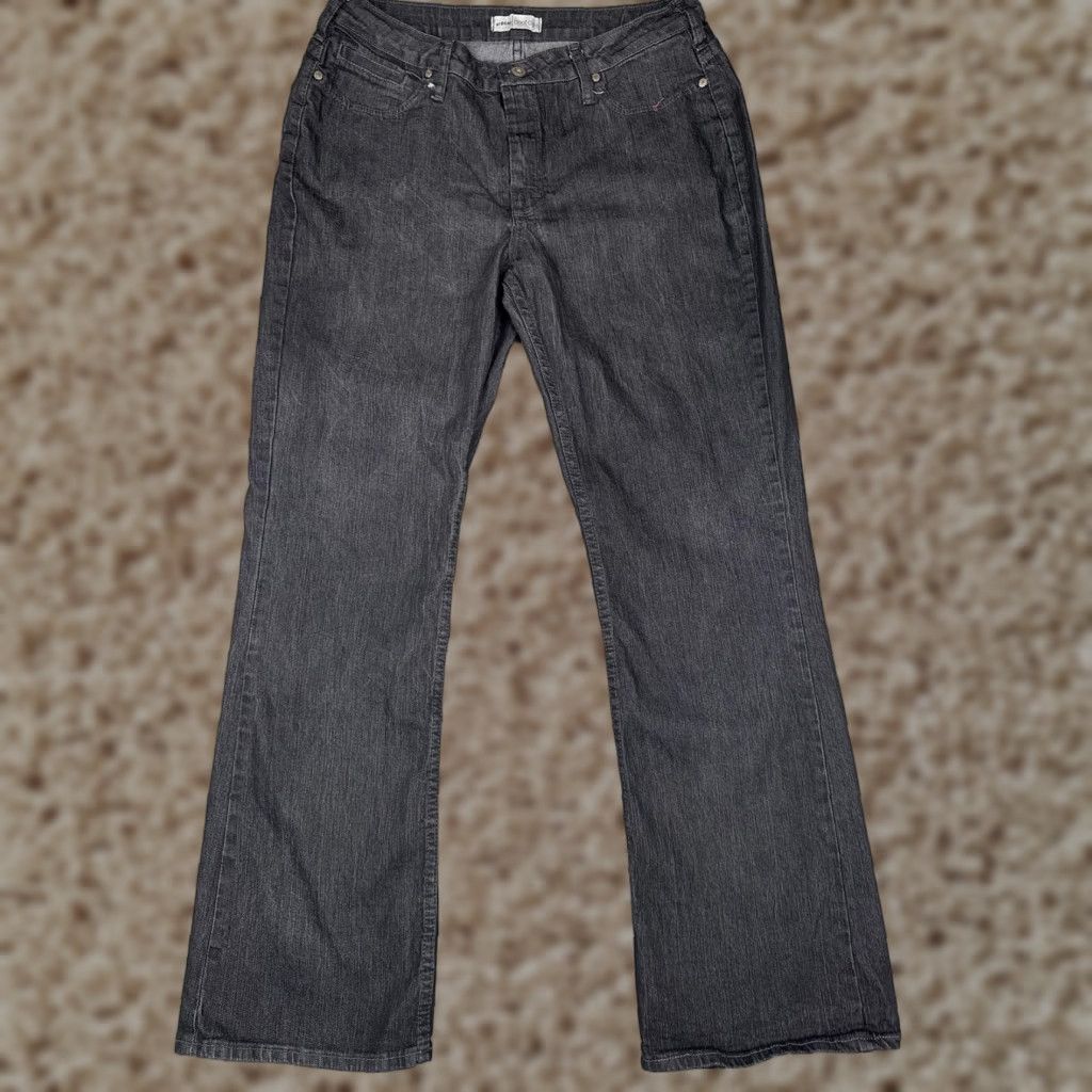 Lee Riders By Lee Jeans Womens 12 Black High Rise Bootcut Denim Stretch Charcoal Size 34" / US 12 / IT 48 - 1 Thumbnail