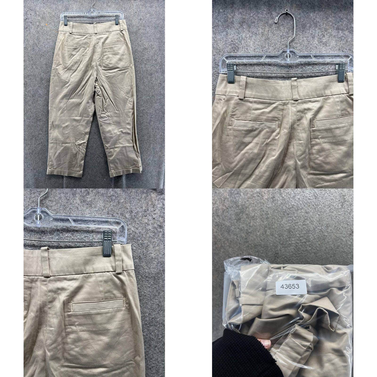 Brooks Brothers Brooks Brothers Pants Womens 4 Beige Twill Capri Pleated Cuffed Stretch Casual Size 27" / US 4 / IT 40 - 8 Thumbnail