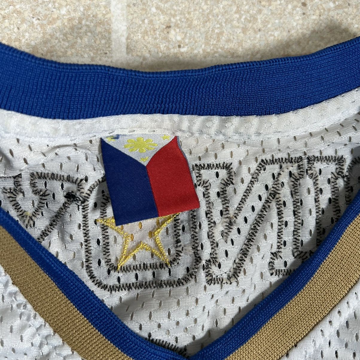Vintage Vtg Philippines Pilipinas Jersey 100% Pinoy Basketball Large Size US L / EU 52-54 / 3 - 5 Thumbnail