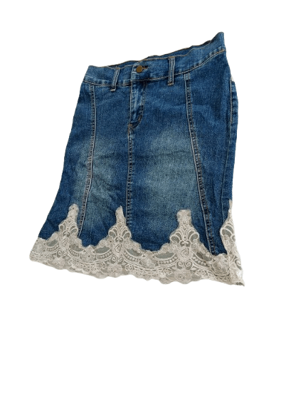 Japanese Brand WORLD BAZAAR Denim Mini Skirt Nice Style Size 28" / US 6 / IT 42 - 3 Thumbnail