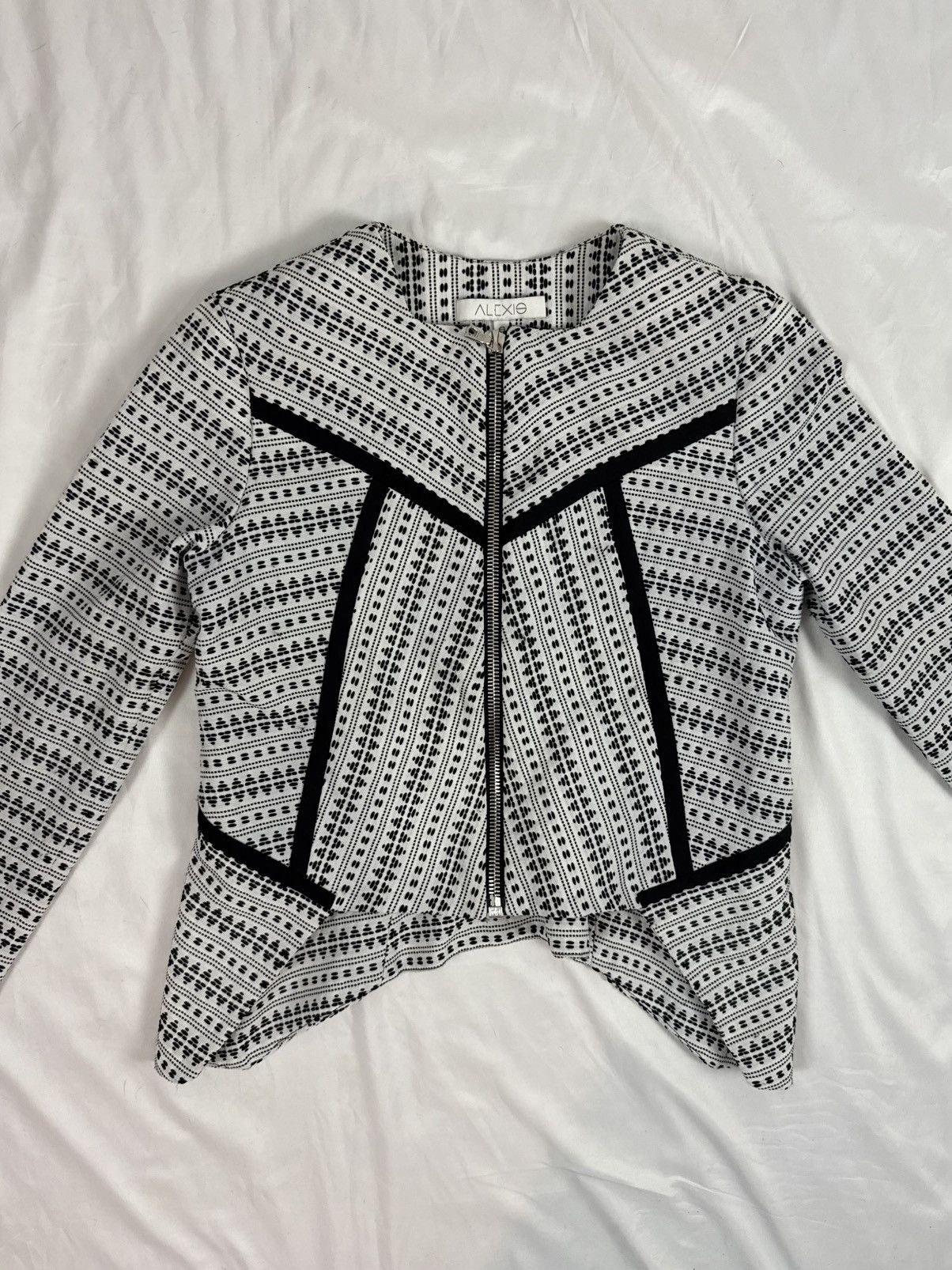 ALEXIS ALEXIS Geometric Zip-Front Jacket Tribal/Aztec Print Size S / US 4 / IT 40 - 13 Thumbnail