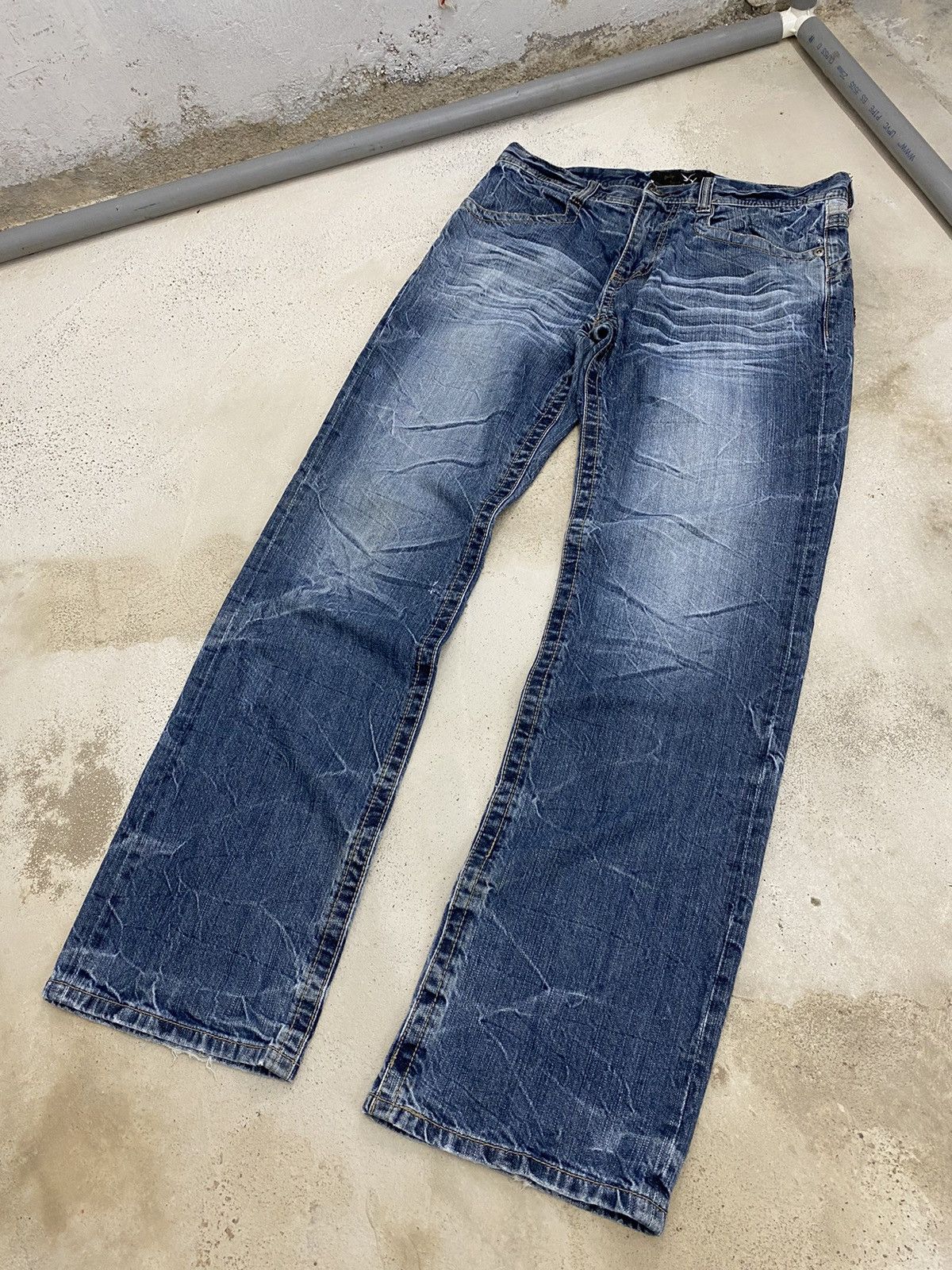 GOSTAR DE FUGA × Japanese Brand Daily Topics Japan Denim Clawn Mark Washed Straight Cut Size US 32 / EU 48 - 3 Thumbnail