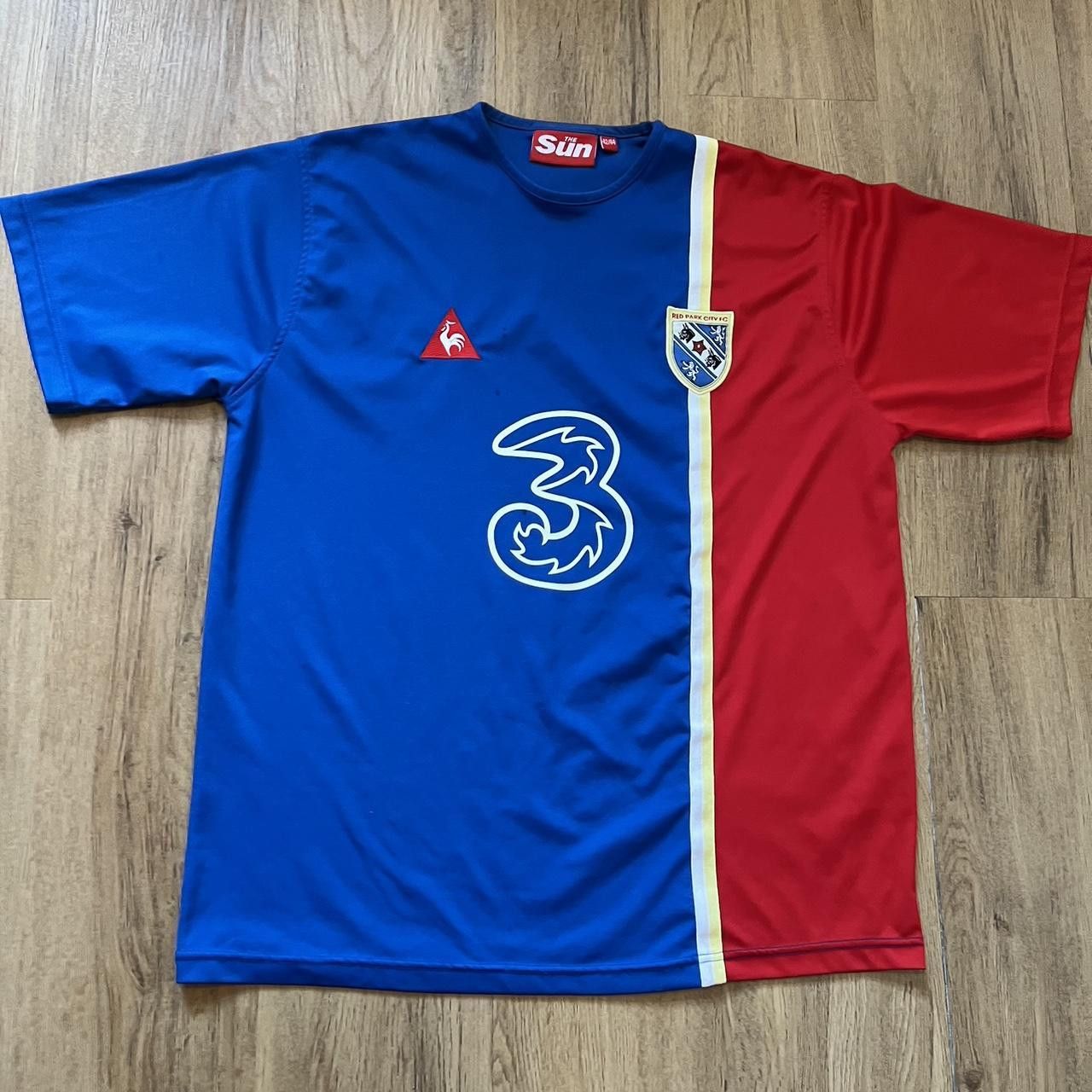 Le Coq Sportif 2006-07 Red Park City FC home football shirt - blue Size US L / EU 52-54 / 3 - 1 Thumbnail