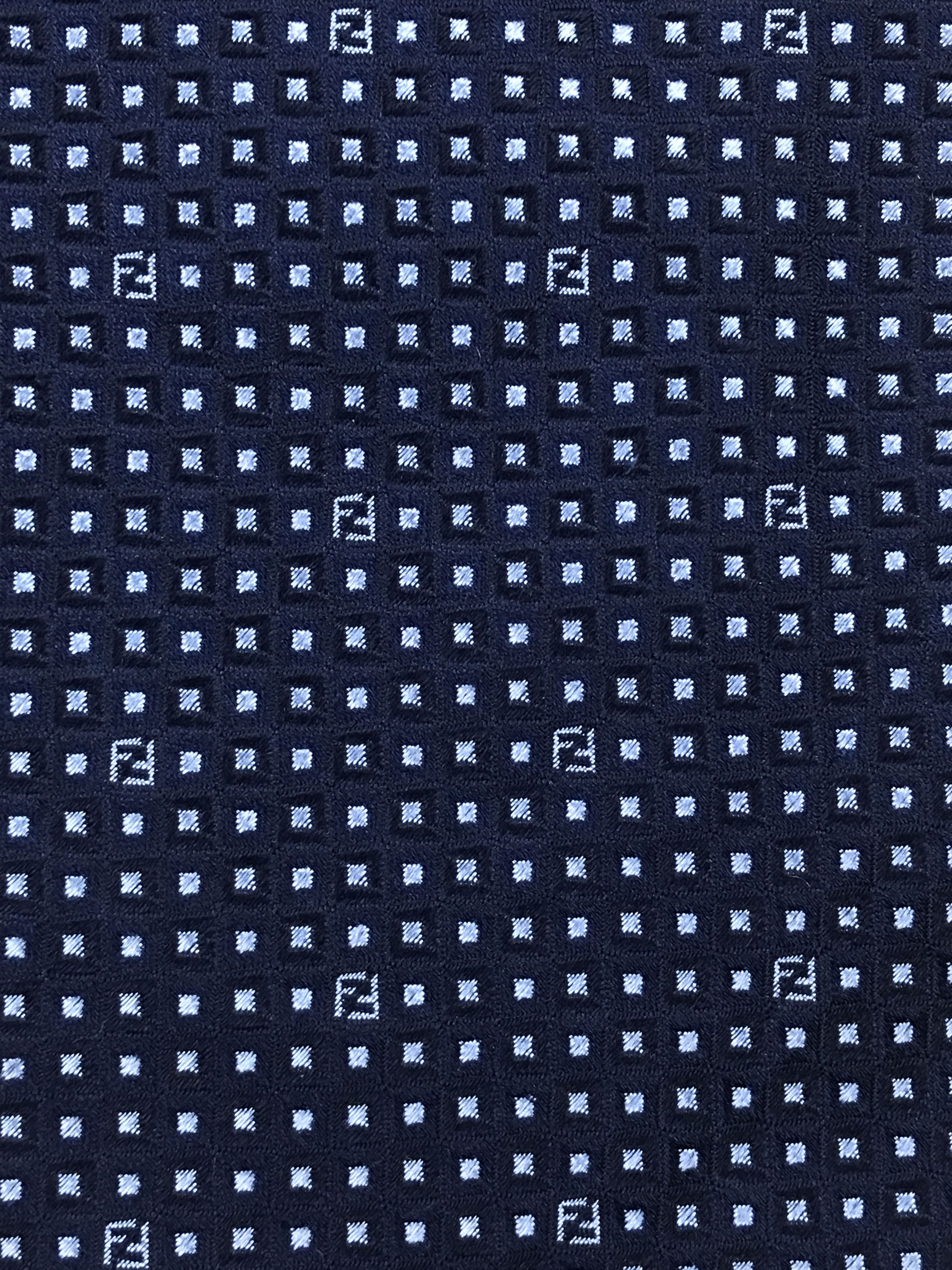 Fendi Vintage Fendi Monogram Silk Necktie Size ONE SIZE - 5 Thumbnail