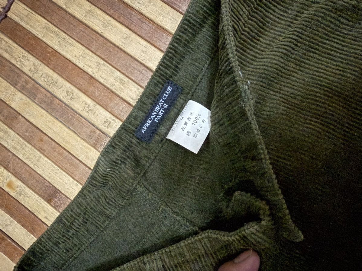 Japanese Brand African Beat Club Corduroy Cargo Pants / Monkey Pants Size US 28 / EU 44 - 6 Thumbnail