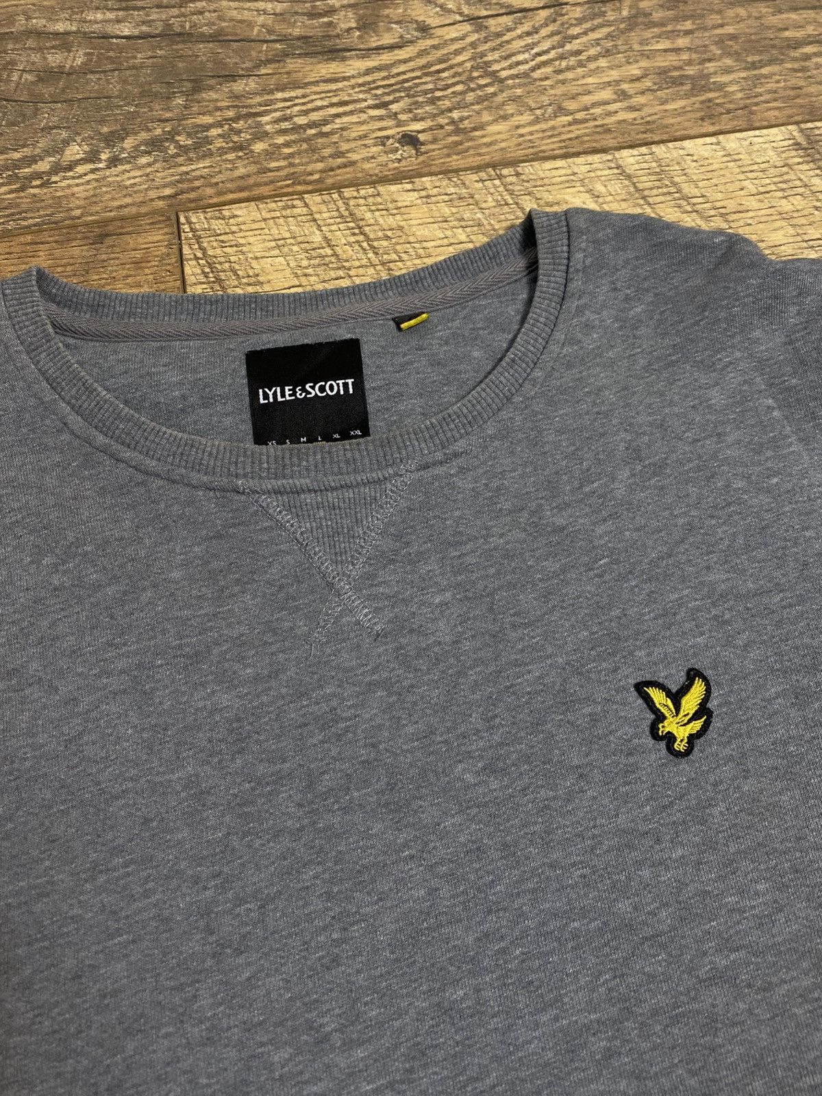 Lyle & Scott Lyle & Scott Grey Crew Neck Sweatshirt Golden Eagle L Size US L / EU 52-54 / 3 - 3 Thumbnail
