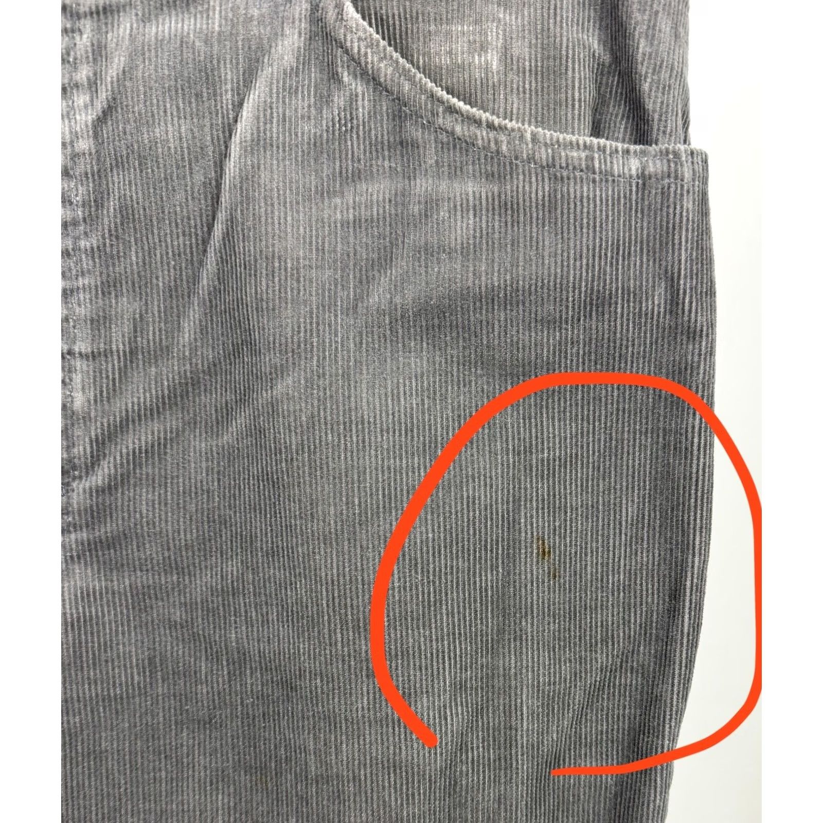 Lee VINTAGE Lee Corduroy Pants Mens 33 33x32 ACTUAL Charcoal Gray Straight Leg 80s Size US 33 - 6 Thumbnail
