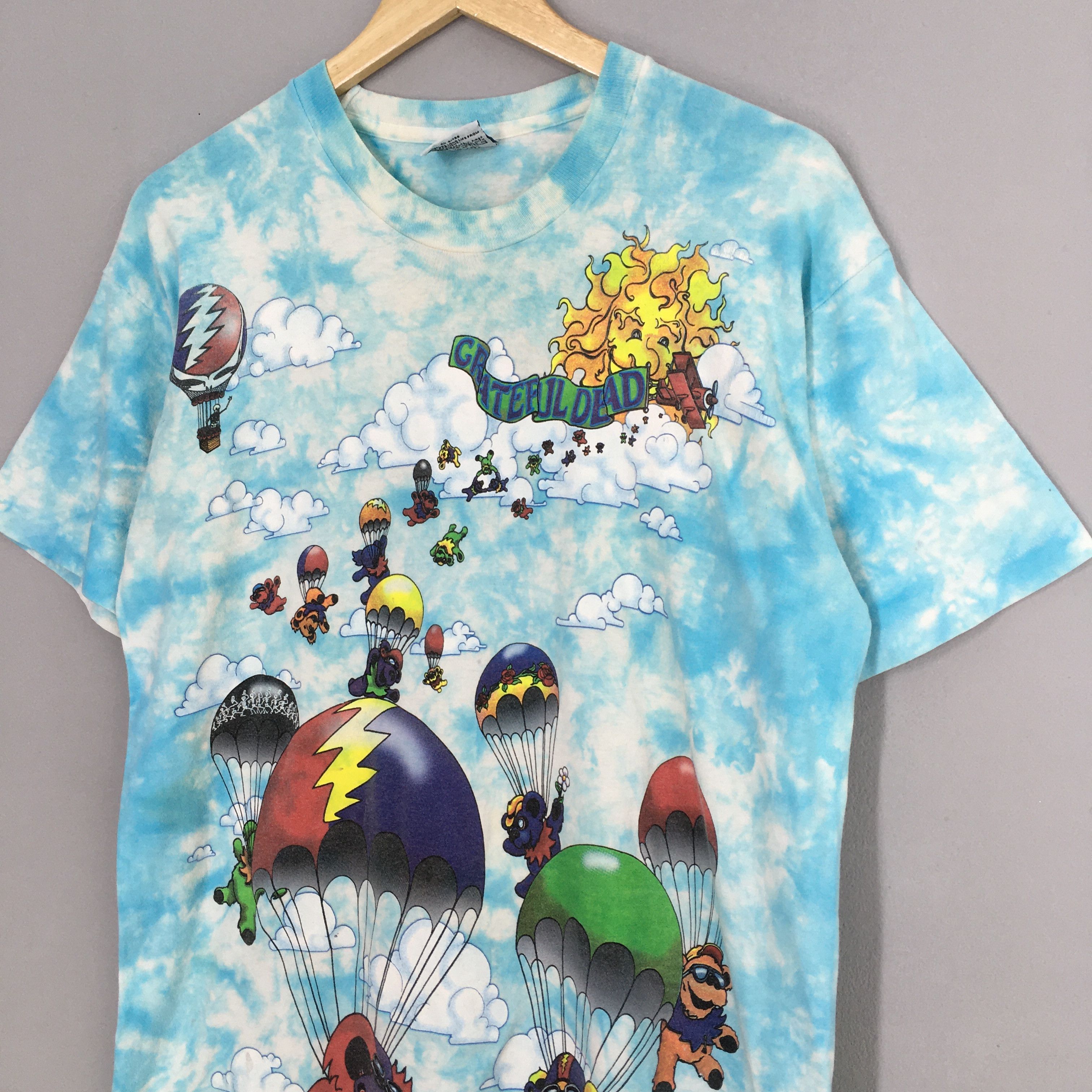 Band Tees × Grateful Dead × Liquid Blue Vintage 90s Grateful Dead Hot Air Balloon Tie Dye Tshirt Size US L / EU 52-54 / 3 - 4 Thumbnail