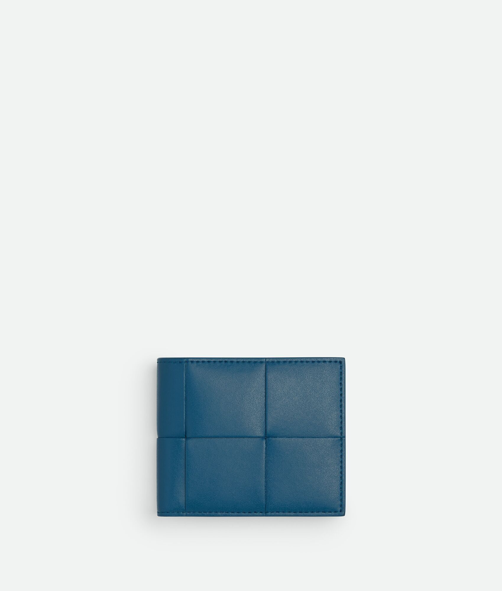 Bottega Veneta o1w1db10325 Size: OS / Cassette Bi-Fold Wallet in Blue Size ONE SIZE - 1 Thumbnail