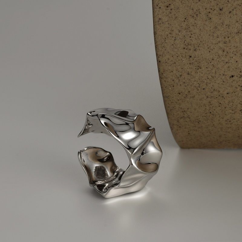 Jewelry New Design Jewelry Rings Open Size Chrome Ring (Size 7-13) Size ONE SIZE - 2 Thumbnail
