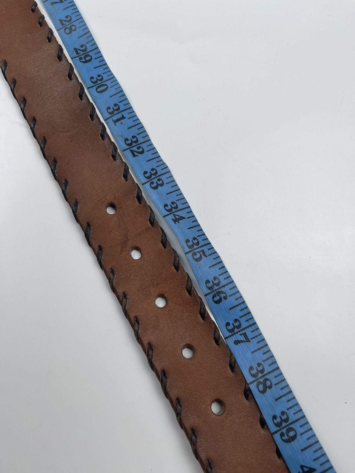 Genuine Leather × Japanese Brand leather belt tc7 Size 38 - 5 Thumbnail