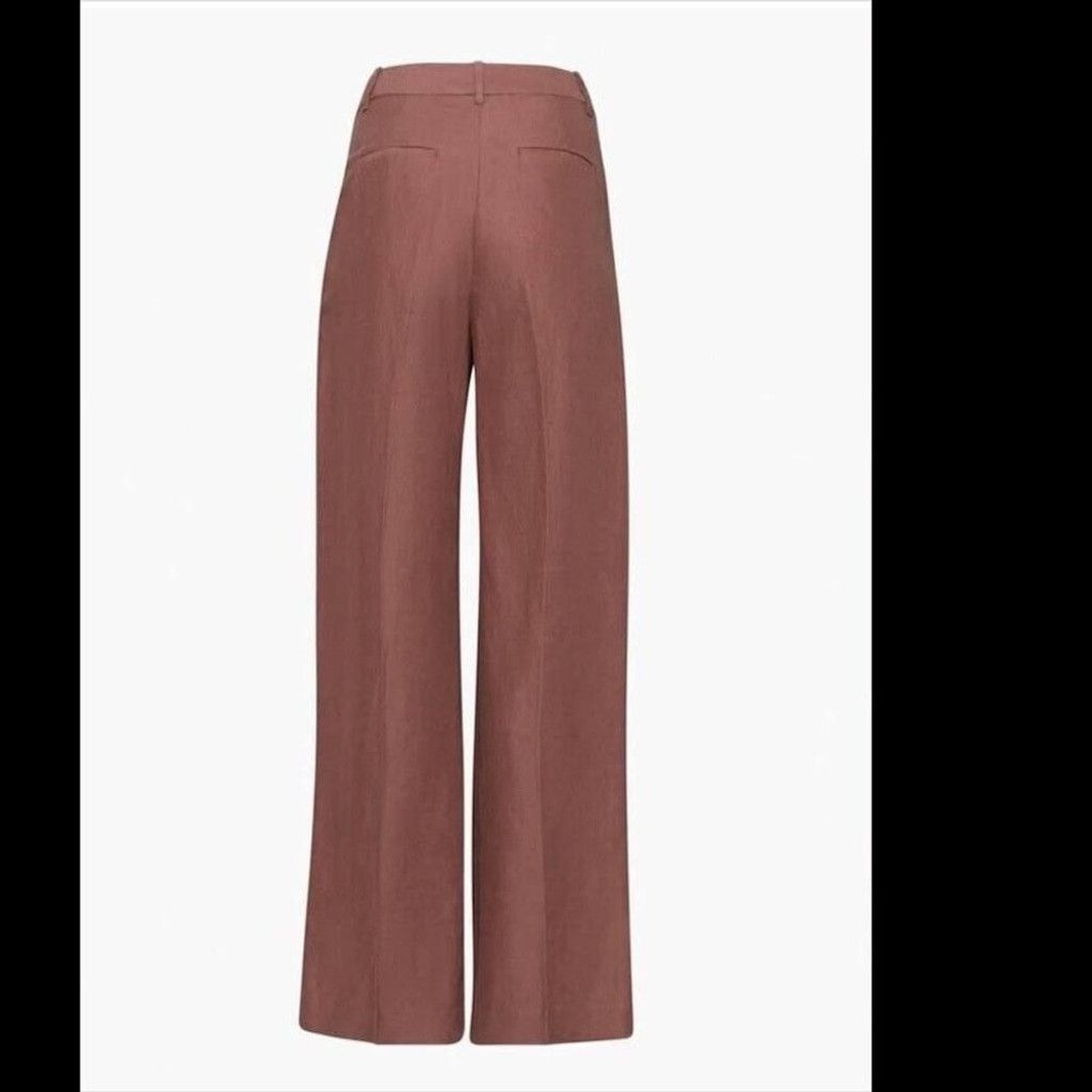 Other WILFRED Effortless Cropped Wide-Leg Mocha Brown Pants Size 2 Size 26" / US 2 / IT 38 - 2 Thumbnail