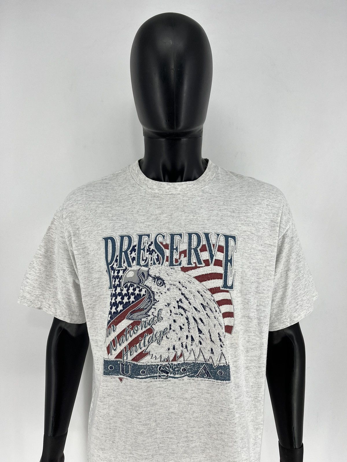 Vintage Vintage Eagles Preserves U.S.A Tees T Shirts Size US XL / EU 56 / 4 - 1 Thumbnail