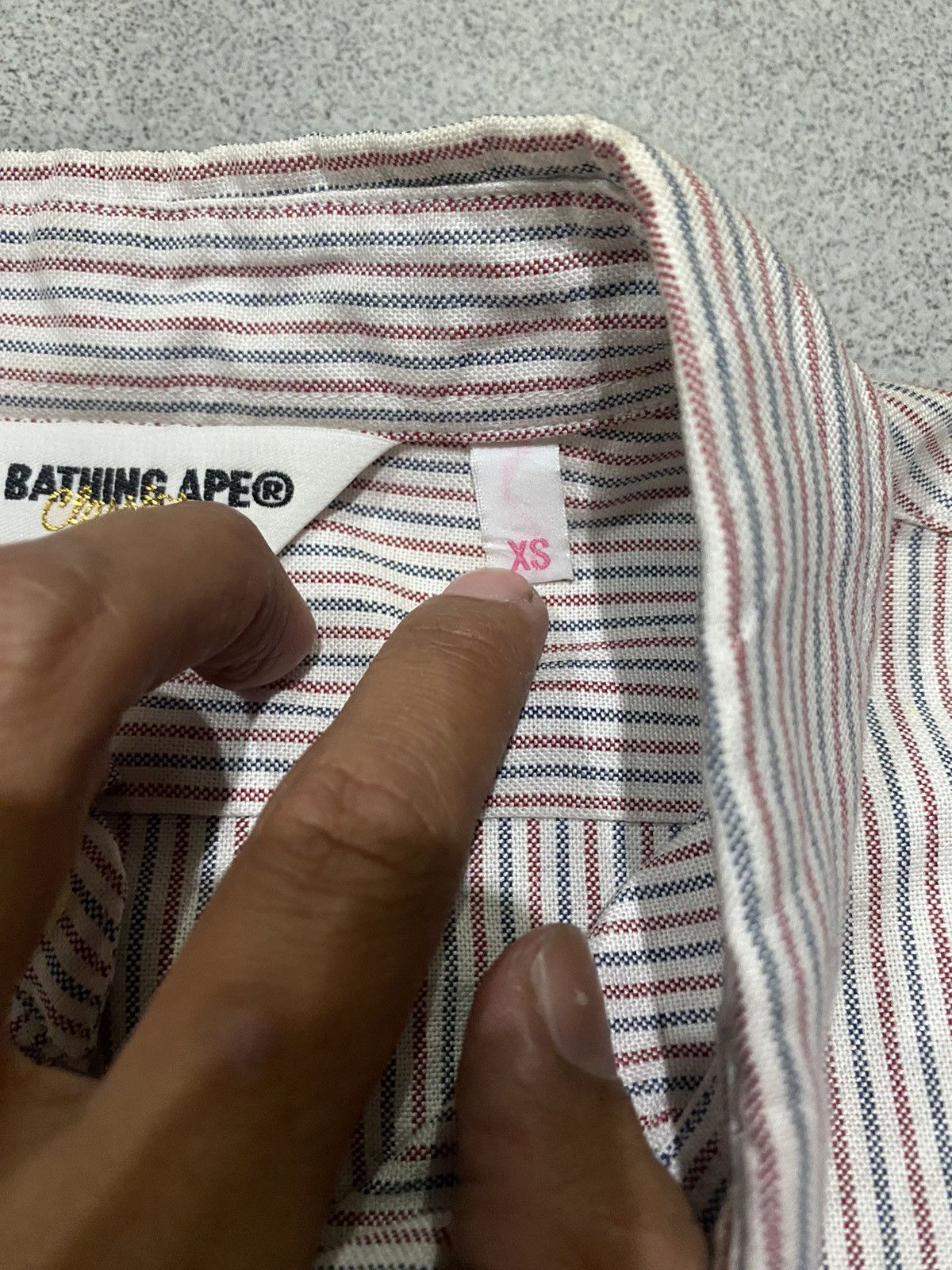 Bape A Bathing Ape Stripe Longshirt Bape Size XS / US 0-2 / IT 36-38 - 4 Thumbnail