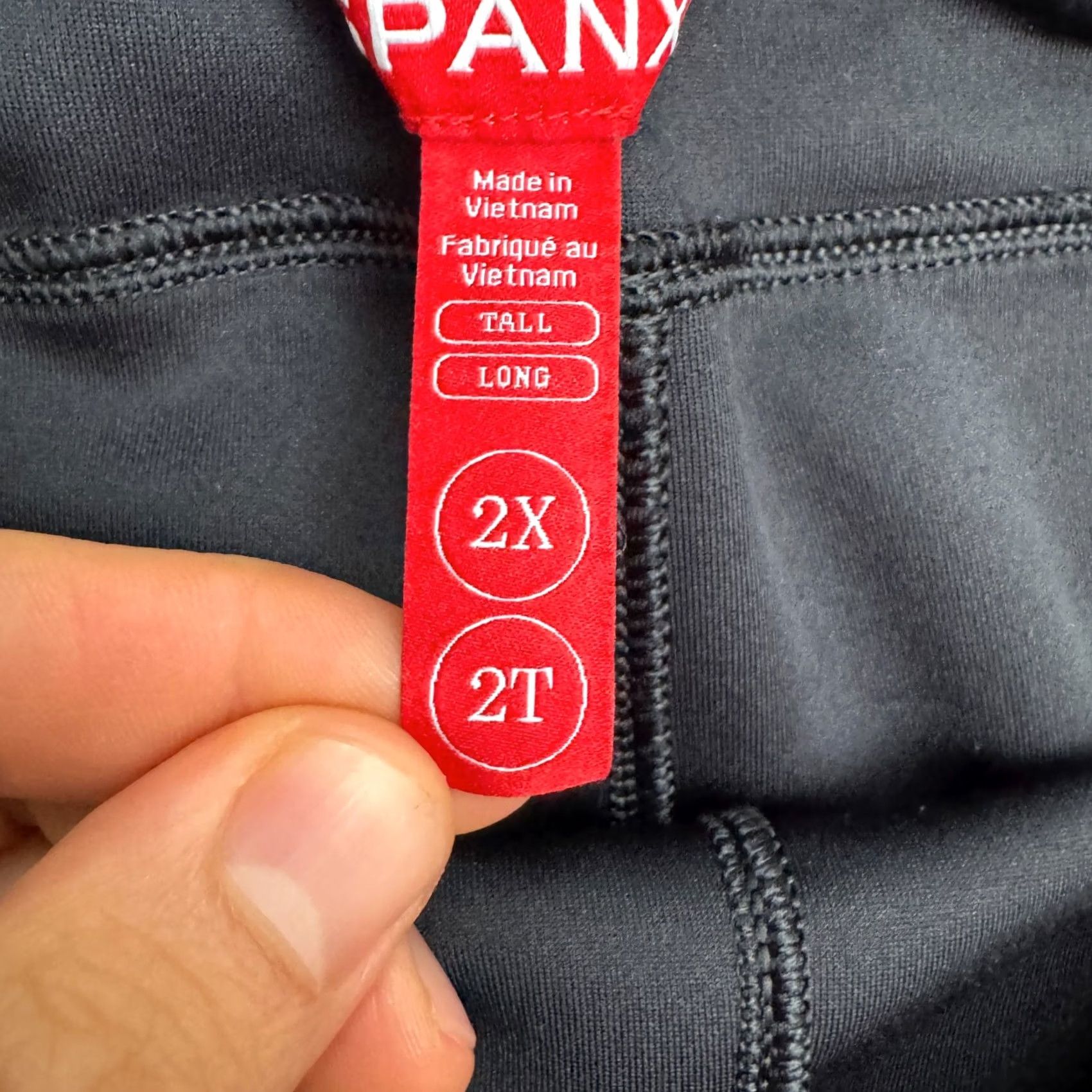 Spanx Spanx Pull On Tapered Leg Trouser Lounge Pants Womens 2X Long Black Stretch Size 40" / US 18 - 6 Thumbnail