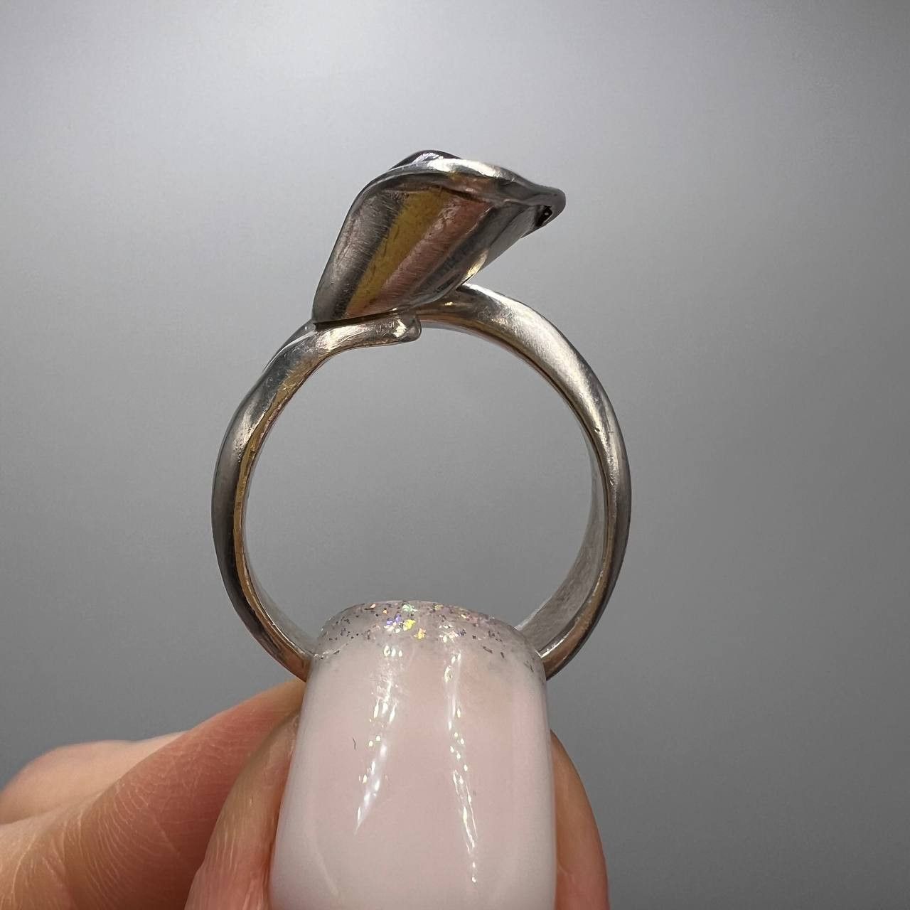 Sterling Silver × Vintage Vintage Ring Sterling Silver 925 Natural Pearl S 8 Size ONE SIZE - 4 Thumbnail