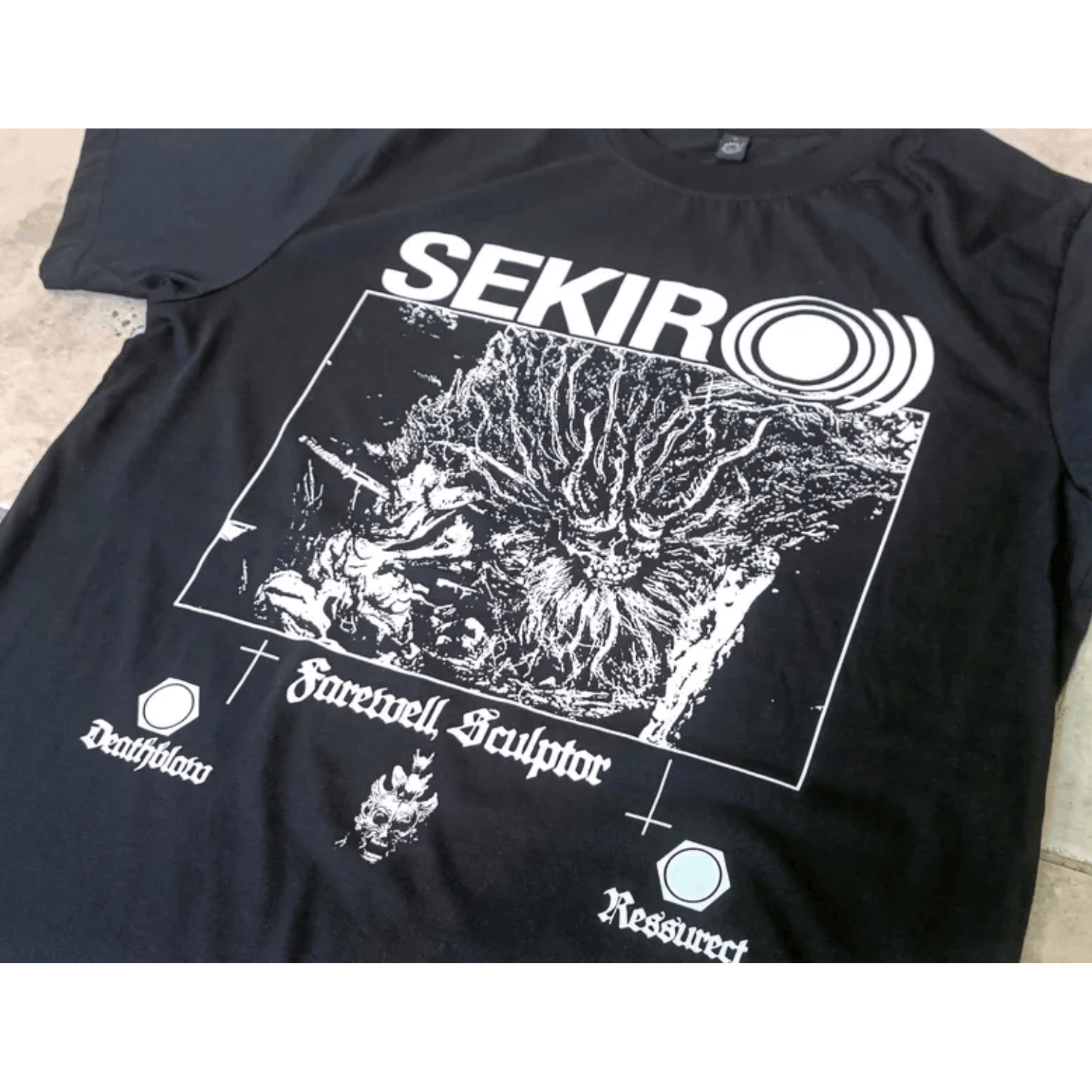 Japanese Brand Sekiro Inspired Drone Metal Shirt – Dark Fantasy Art Tee Size US L / EU 52-54 / 3 - 2 Thumbnail