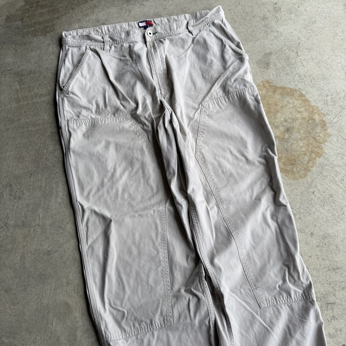 Tommy Hilfiger Tommy Hilfiger Carpenter Grey Baggy Wide Jeans Mens 36x30 Size US 36 / EU 52 - 7 Thumbnail
