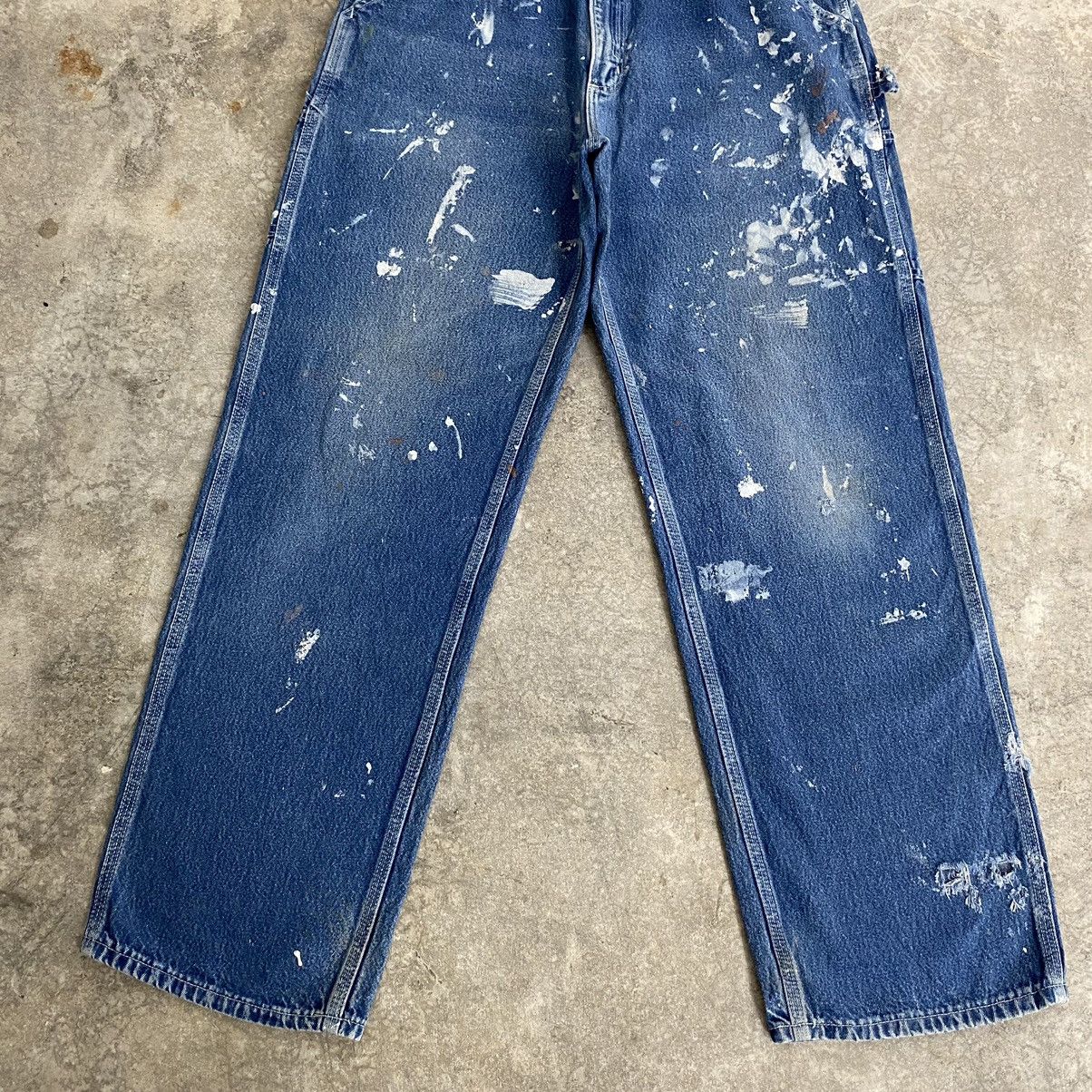 Carhartt Vintage Carhartt Splatter Ripped Carpenter Work Pants Size US 34 / EU 50 - 5 Thumbnail