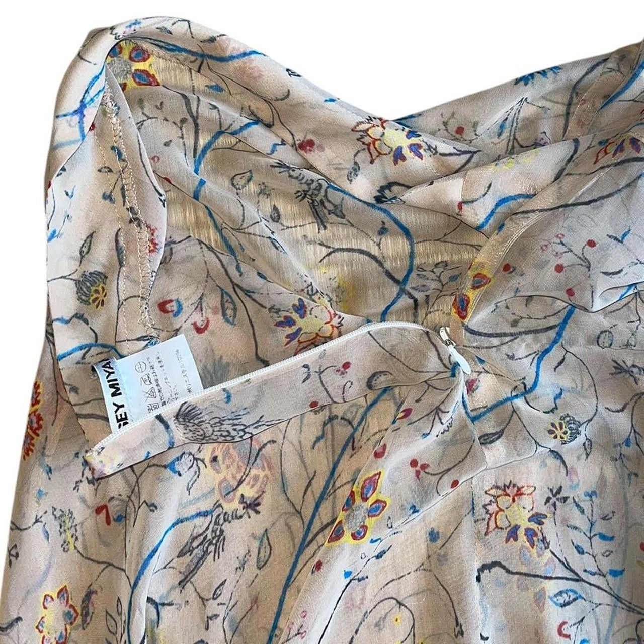 Issey Miyake Vintage Issey Miyake 2003 A/W Floral Maxi Skirt Size 29" - 6 Thumbnail