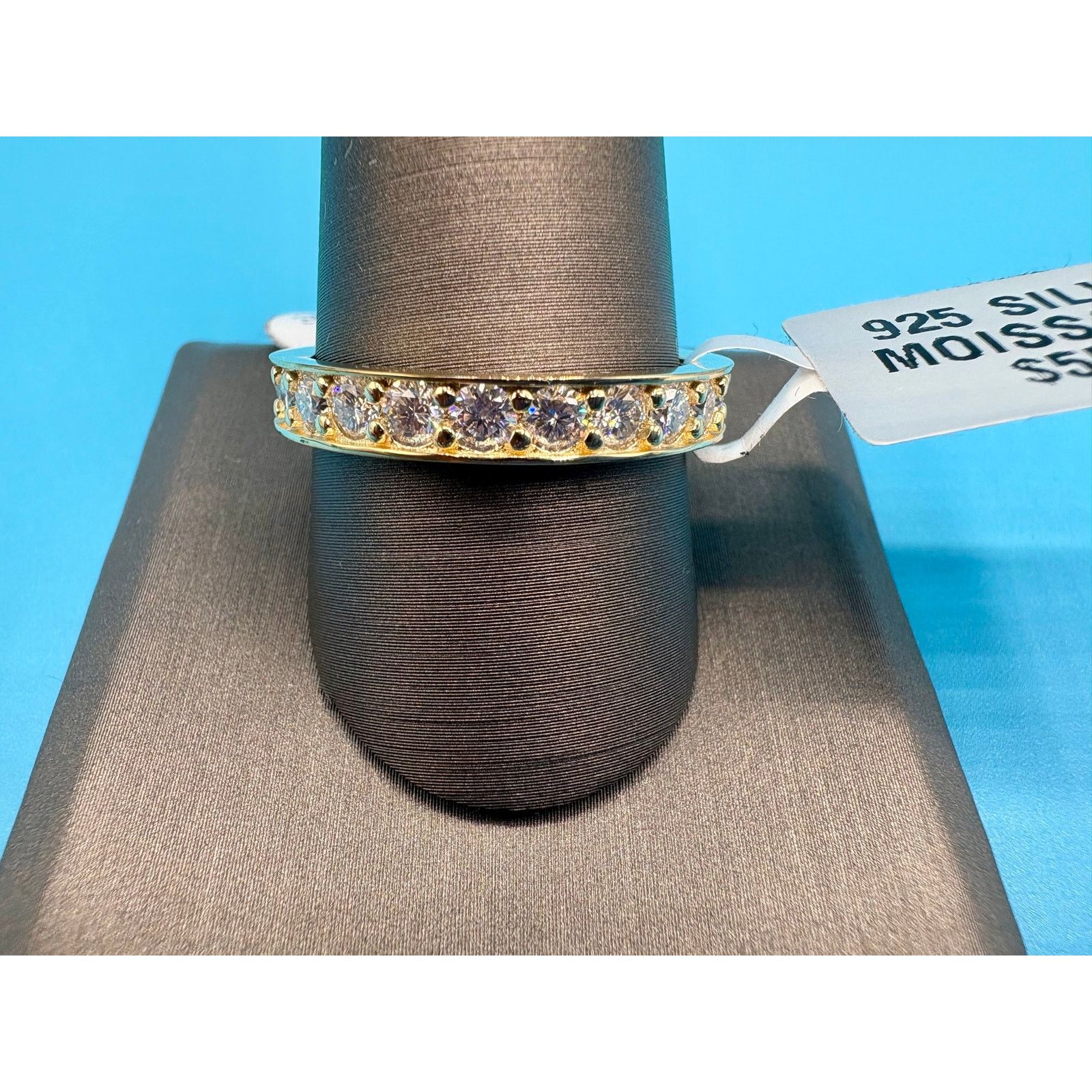 Jewelry NWT Stunning Men's 3CTW Moissanite Eternity Band - Size 8.25 Size ONE SIZE - 2 Thumbnail