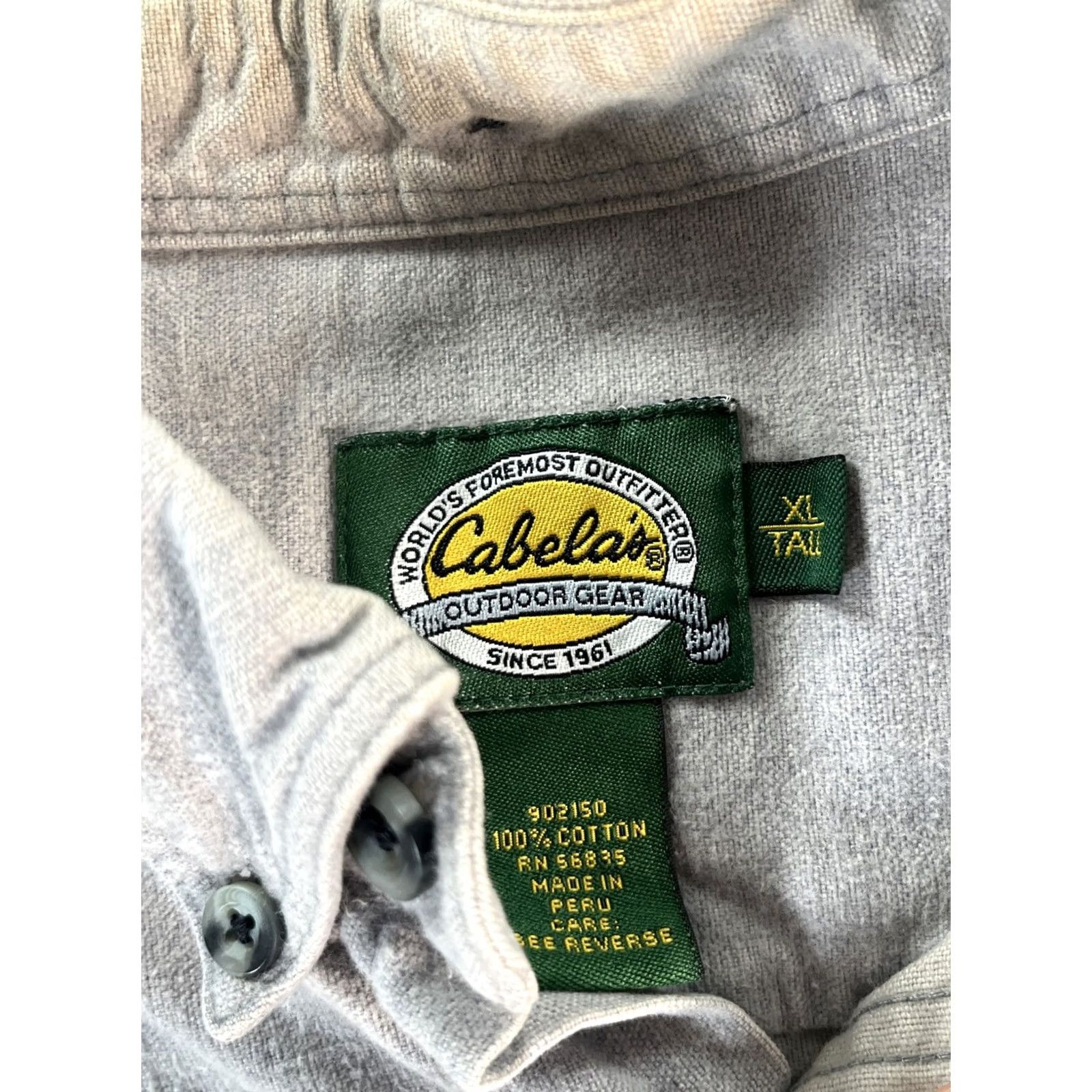 Vintage VINTAGE Cabela's Button-Up Shirt Mens XLT Gray Aztec Flannel Long Sleeve Button-Front Size US XL / EU 56 / 4 - 4 Thumbnail