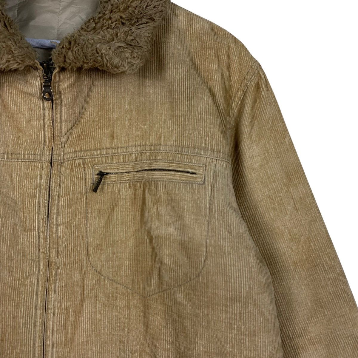 Japanese Brand Uniqlo Corduroy Fur Collar Jacket Size US M / EU 48-50 / 2 - 7 Thumbnail