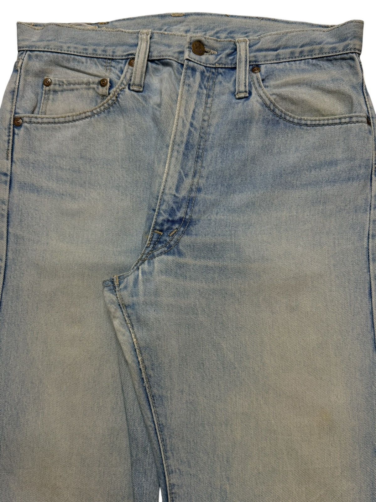 Big John Vintage 90s Big John Blue Faded Wash Straight Leg Jeans Size US 31 - 3 Thumbnail