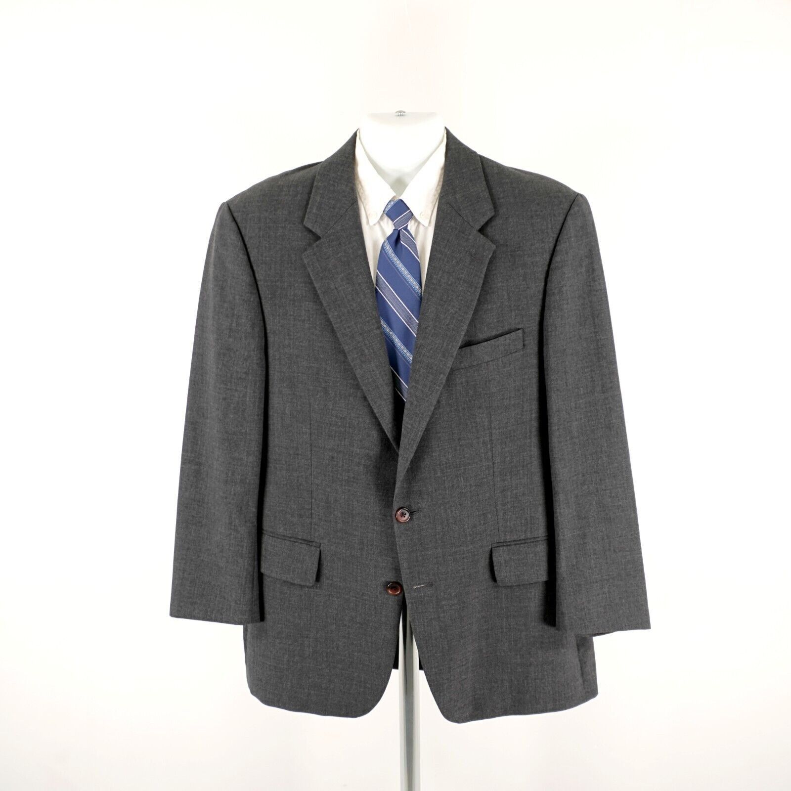 Chaps Chaps Ralph Lauren Wool Gray 2 Button Blazer 42R Size 42R - 5 Thumbnail
