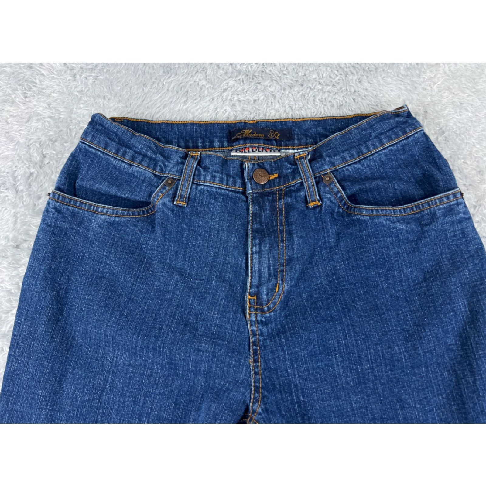 Bill Blass Bill Blass Jeans Womens Bootcut Denim 26x28 Blue Mid Rise 6 Modern Fit 5-Pocket Stretch Cotton Blend Casual Womens Size 28" / US 6 / IT 42 - 4 Thumbnail