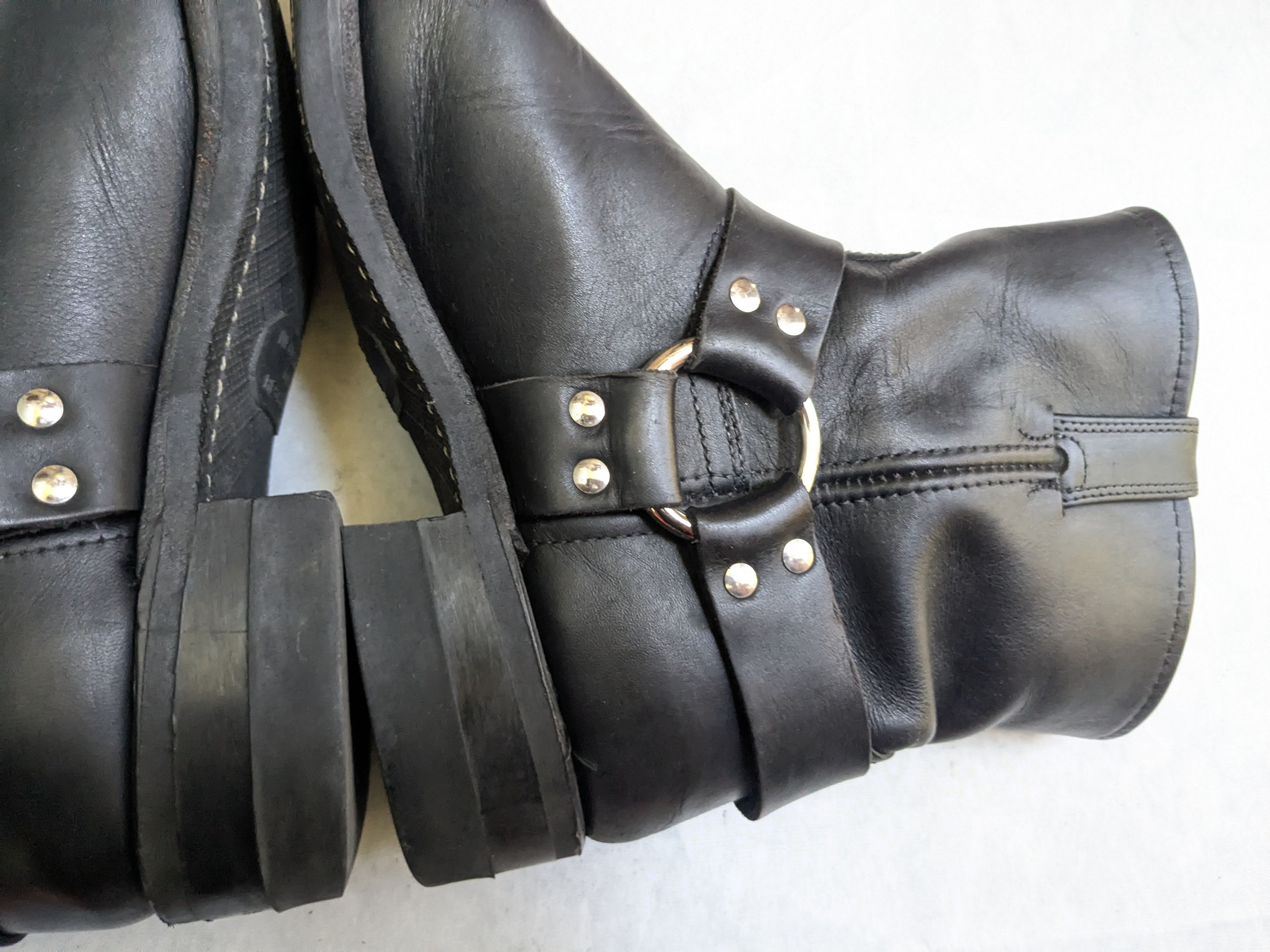 Frye Frye Harness Boots Black 10.5 M Straps Leather Size US 10.5 / EU 43-44 - 14 Thumbnail