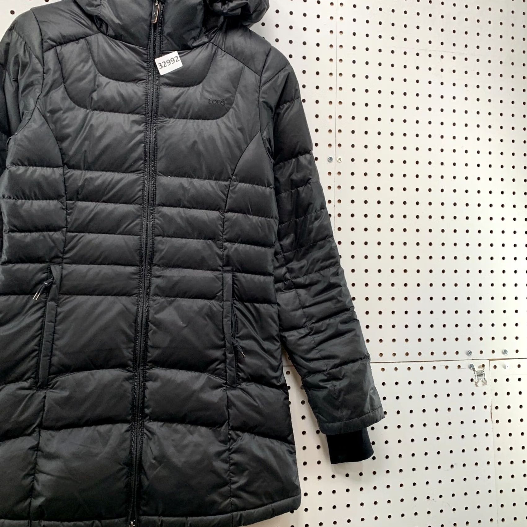 Vintage LOLE Womens Puffer Coat Black XS Long Hooded Down Jacket Size XS / US 0-2 / IT 36-38 - 6 Thumbnail