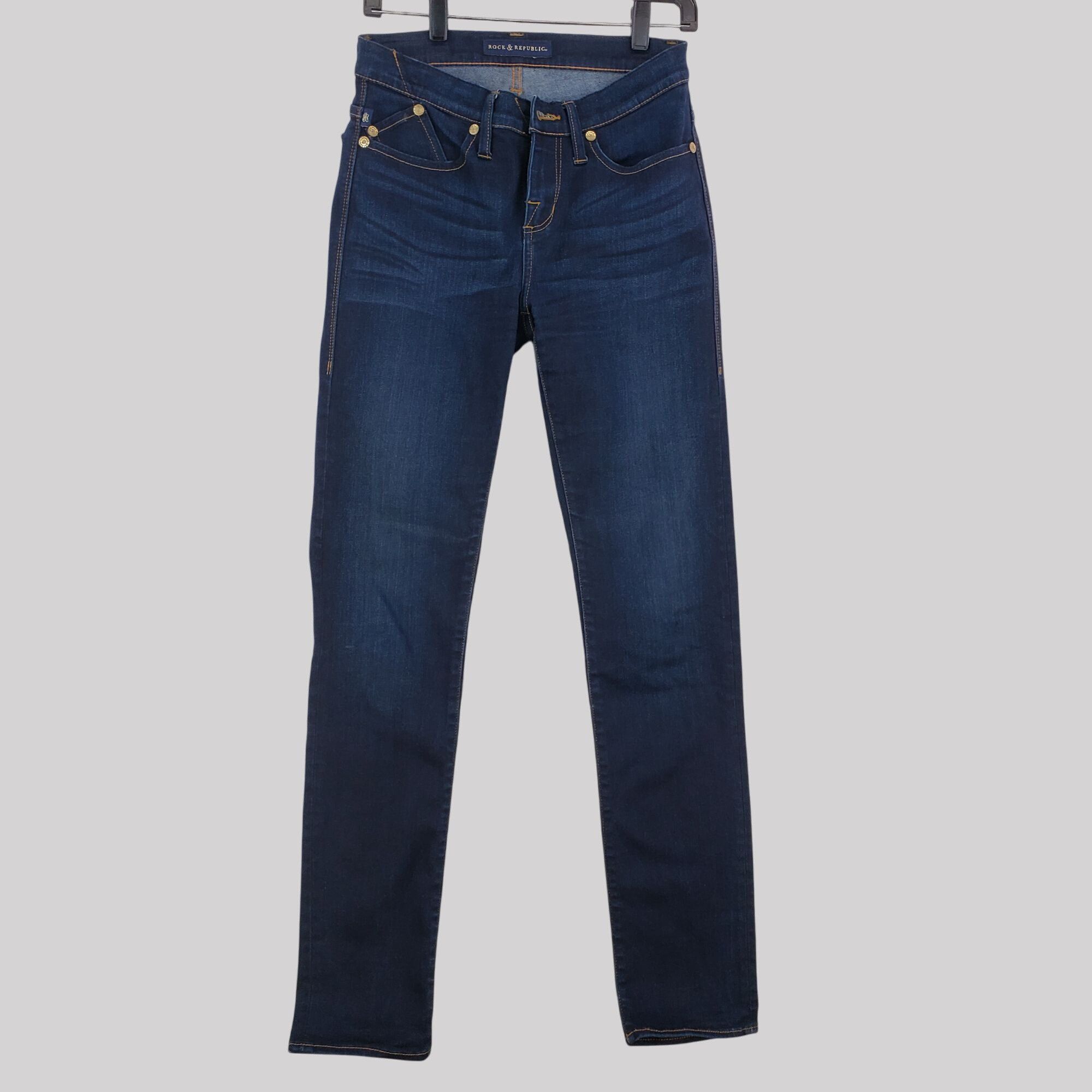 Rock & Republic Rock & Republic Berlin Skinny Mid-Rise Womens Jeans Size 6 Size 28" / US 6 / IT 42 - 3 Thumbnail