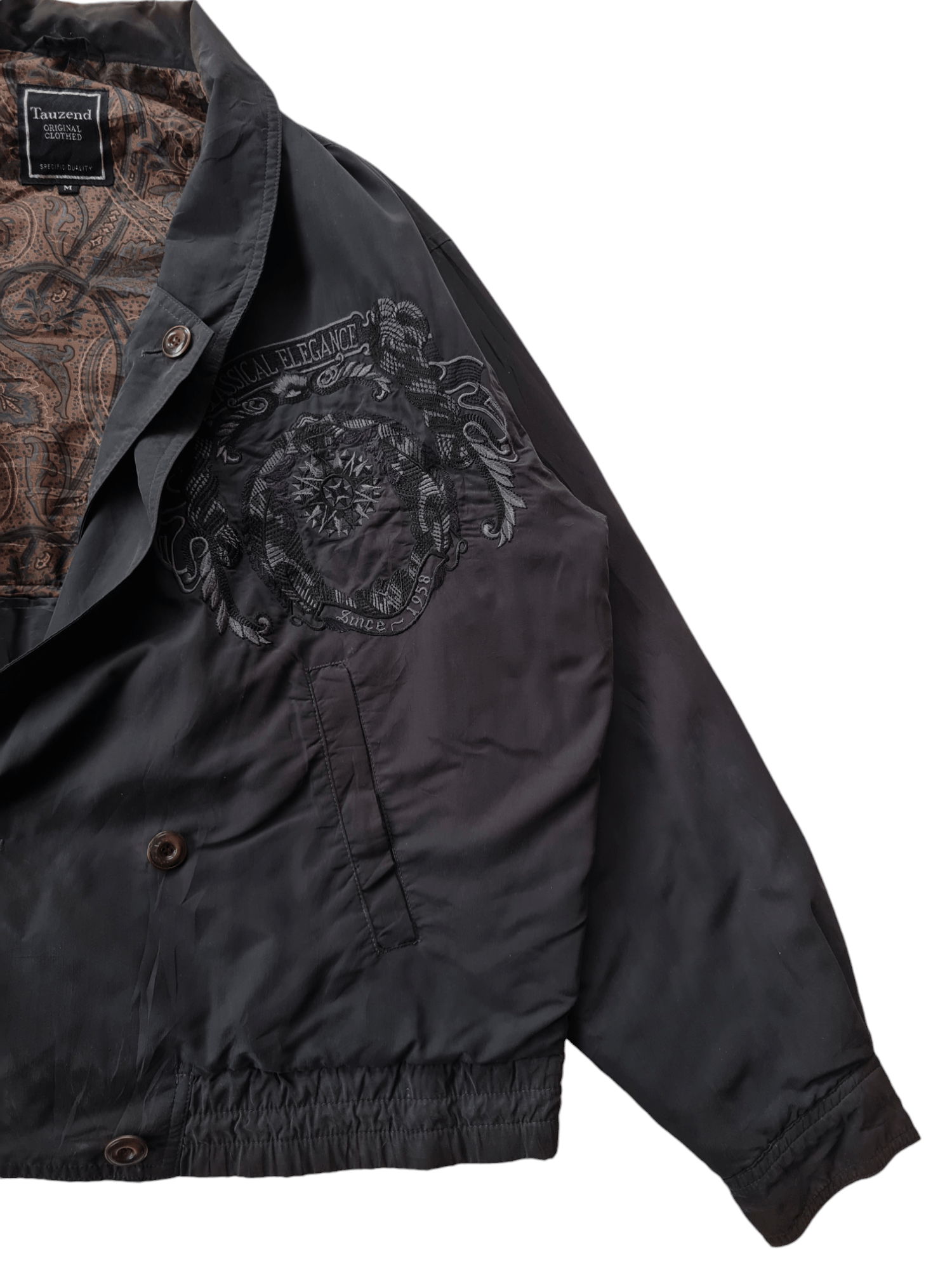 Japanese Brand × Vintage Tauzend Jacket Embroided Logo Bomber Style Size US M / EU 48-50 / 2 - 6 Thumbnail