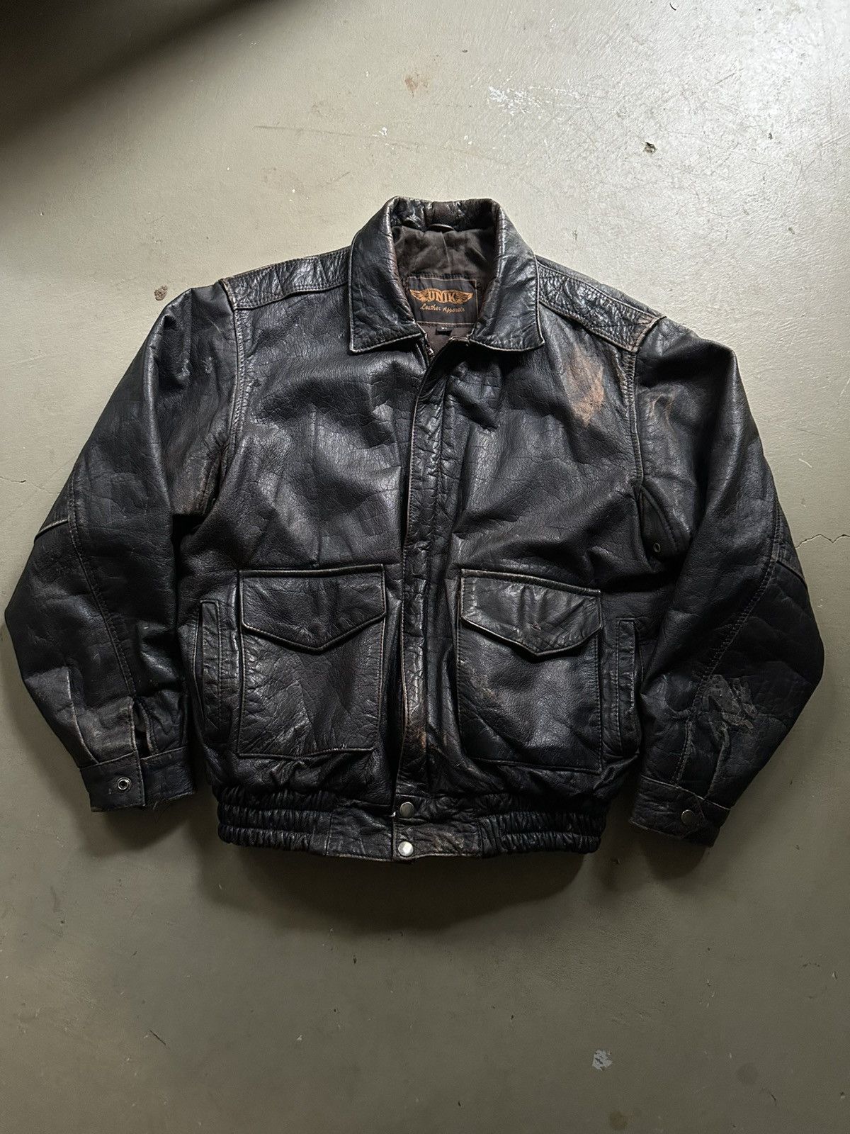 Vintage Vintage Brown Leather Motorcycle Jacket Size US XL / EU 56 / 4 - 2 Thumbnail