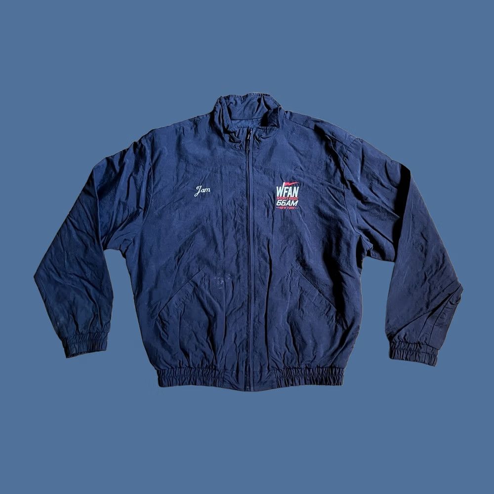 Vintage VINTAGE WFAN Sports Radio 66AM New York Jacket Mens XL Black 90s Size US XL / EU 56 / 4 - 1 Thumbnail