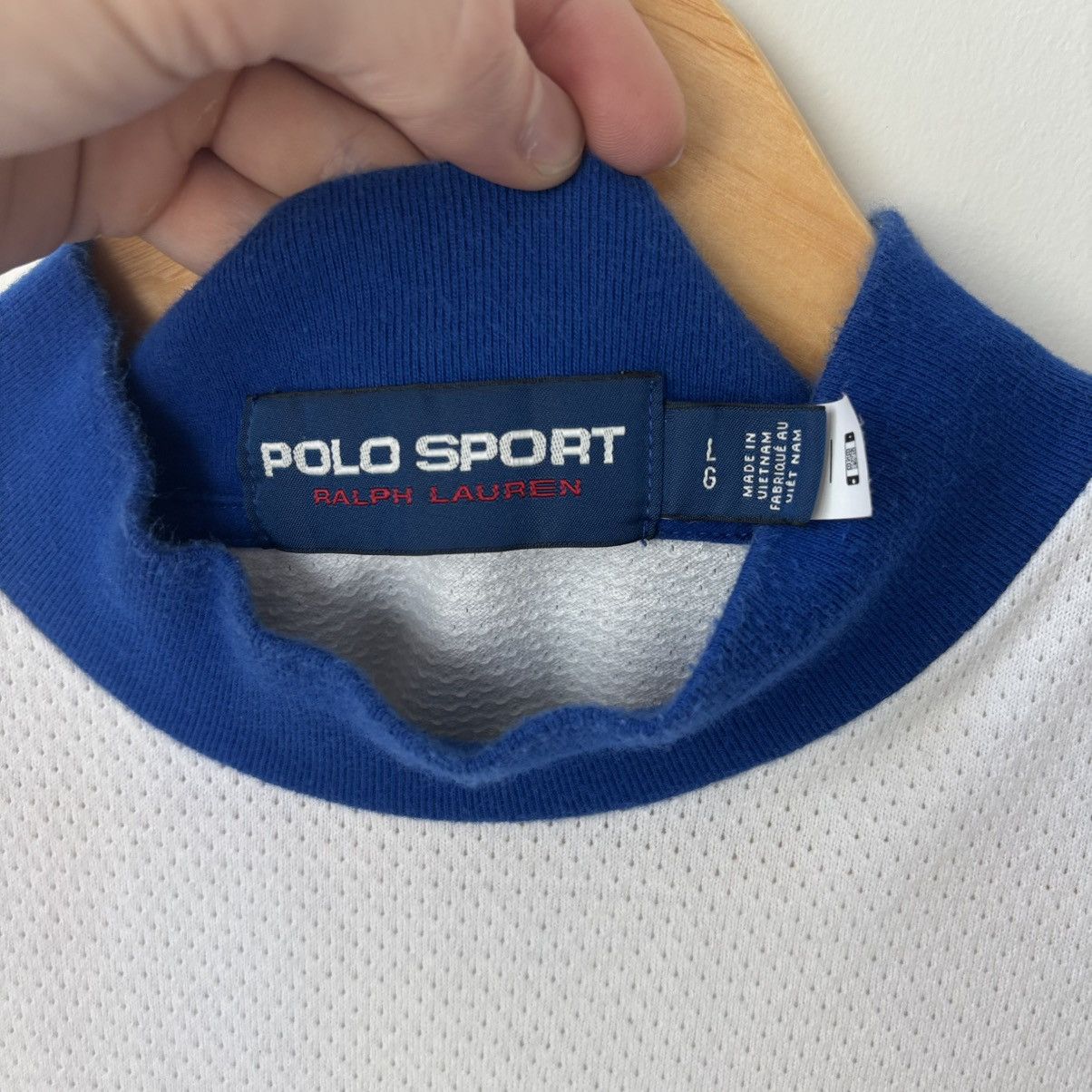 Polo Ralph Lauren Polo Sport Motocross Racing Logo Waffle Knit Mockneck Shirt Size US L / EU 52-54 / 3 - 5 Thumbnail