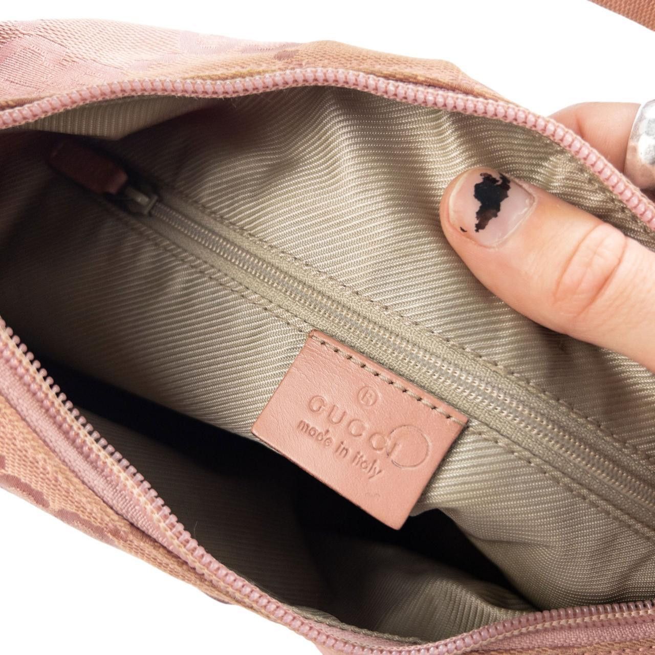 Gucci Vintage Gucci Pocket Monogram Shoulder Bag Size ONE SIZE - 3 Thumbnail