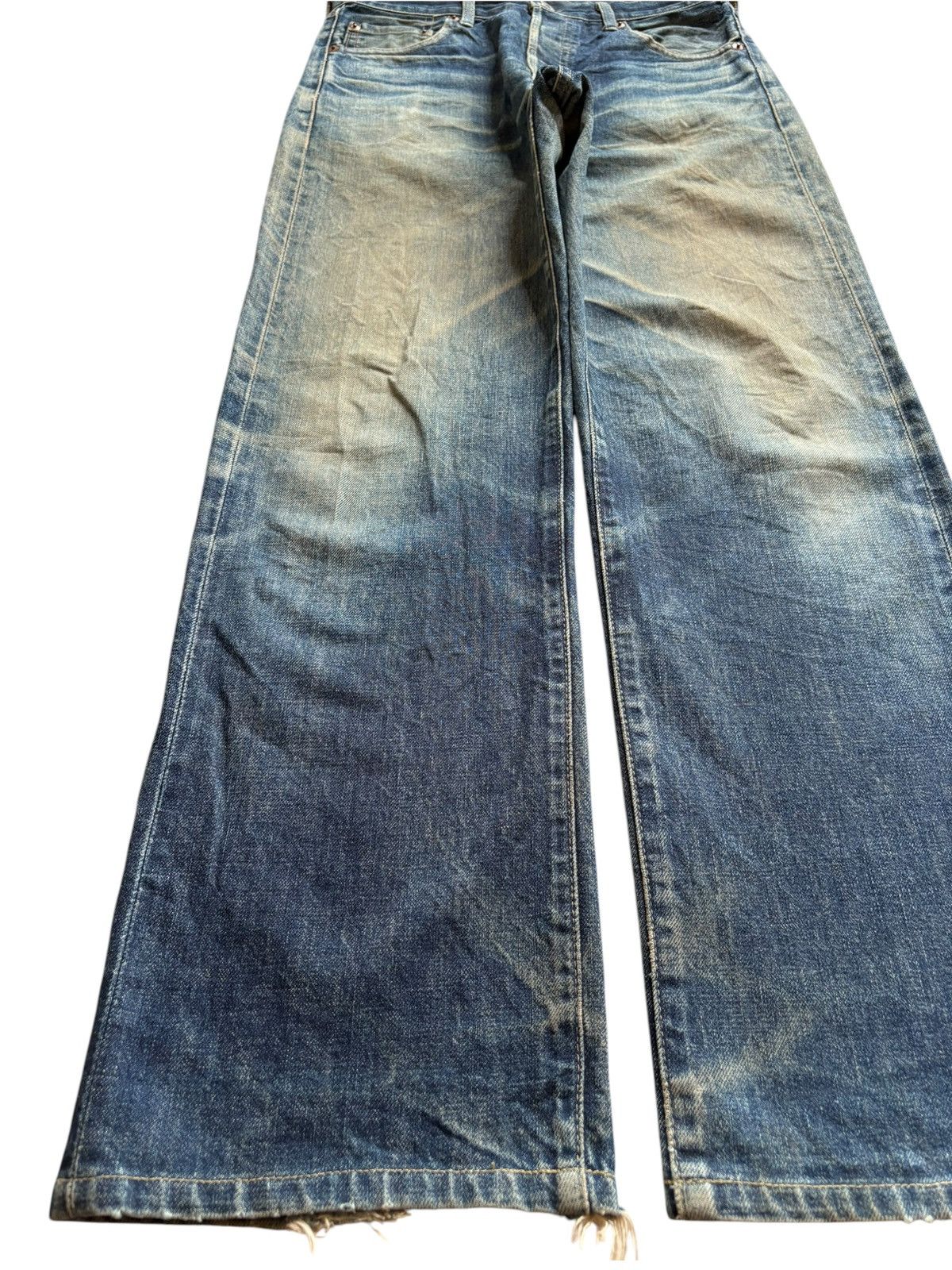 Levi's Vintage 80s Levis 503B Big E Selvedge Ripped Baggy Jeans Size US 30 / EU 46 - 7 Thumbnail